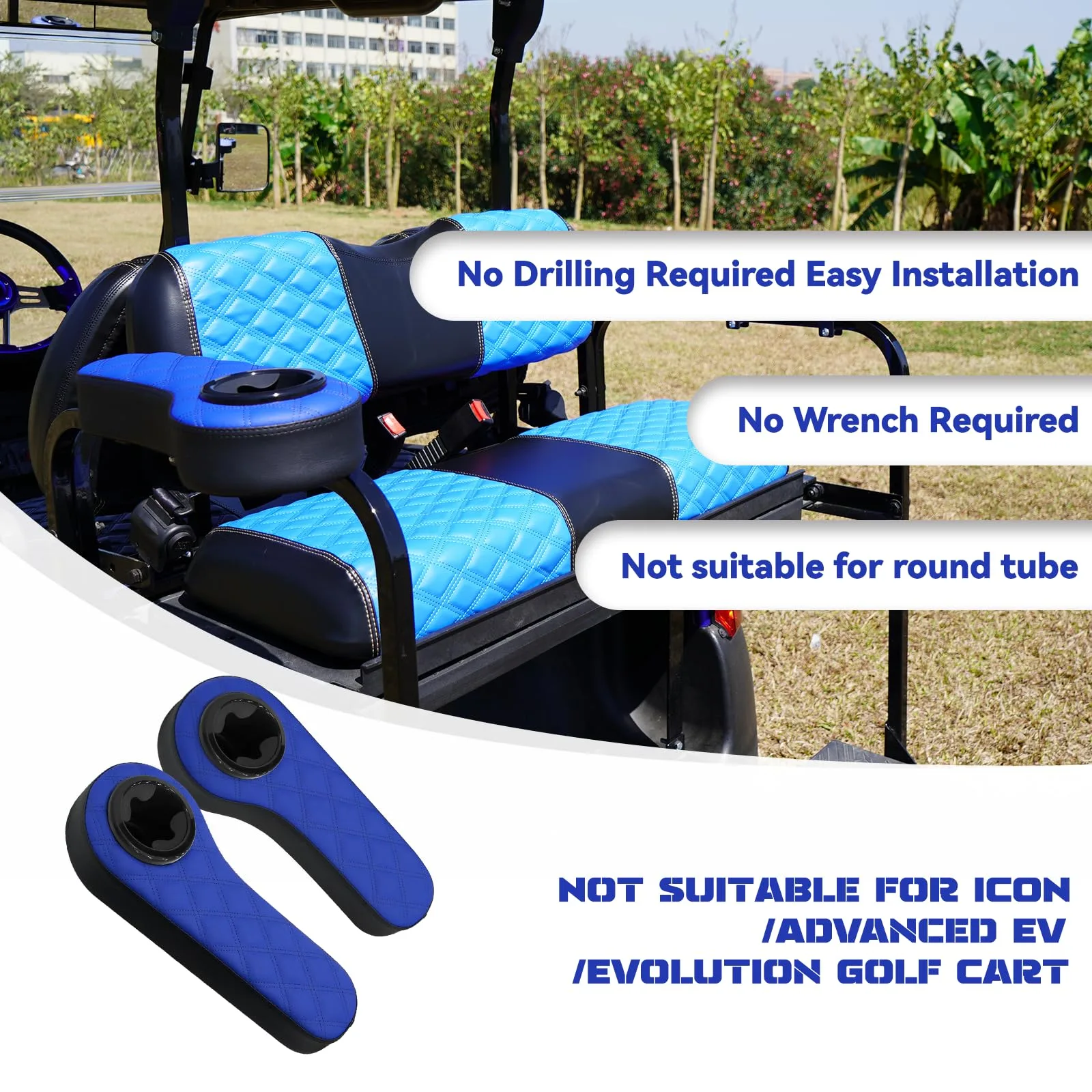 XUANYUDG0769 Golf Cart Armrest with Cup Holder image 2