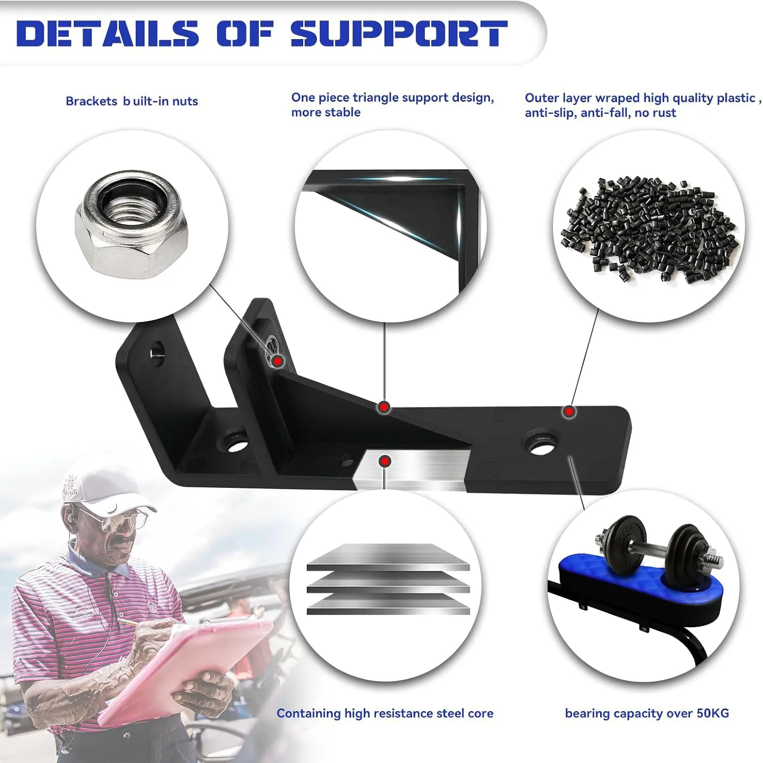 XUANYUDG0769 Golf Cart Armrest with Cup Holder image 4