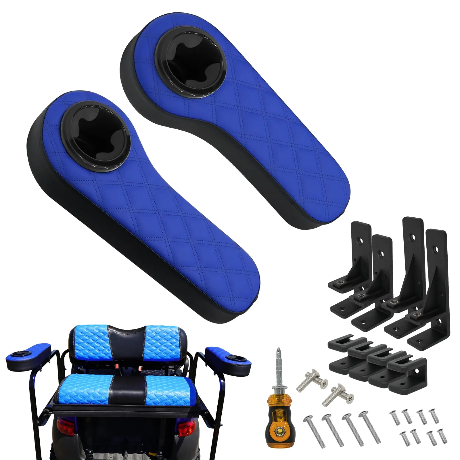 XUANYUDG0769 Golf Cart Armrest with Cup Holder