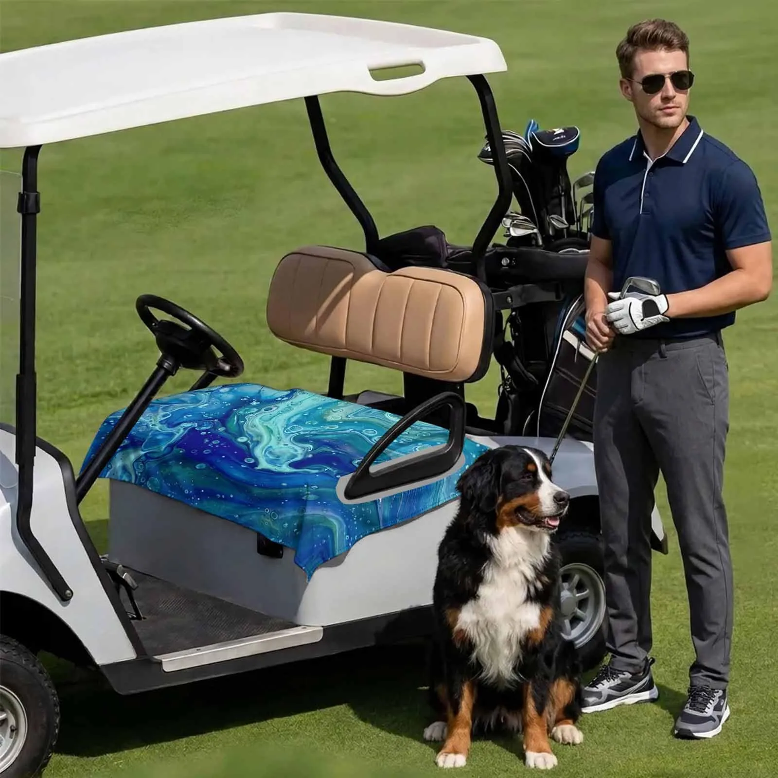 DecorLovee Golf Cart Seat Cover for 2-Seater Carts image 3