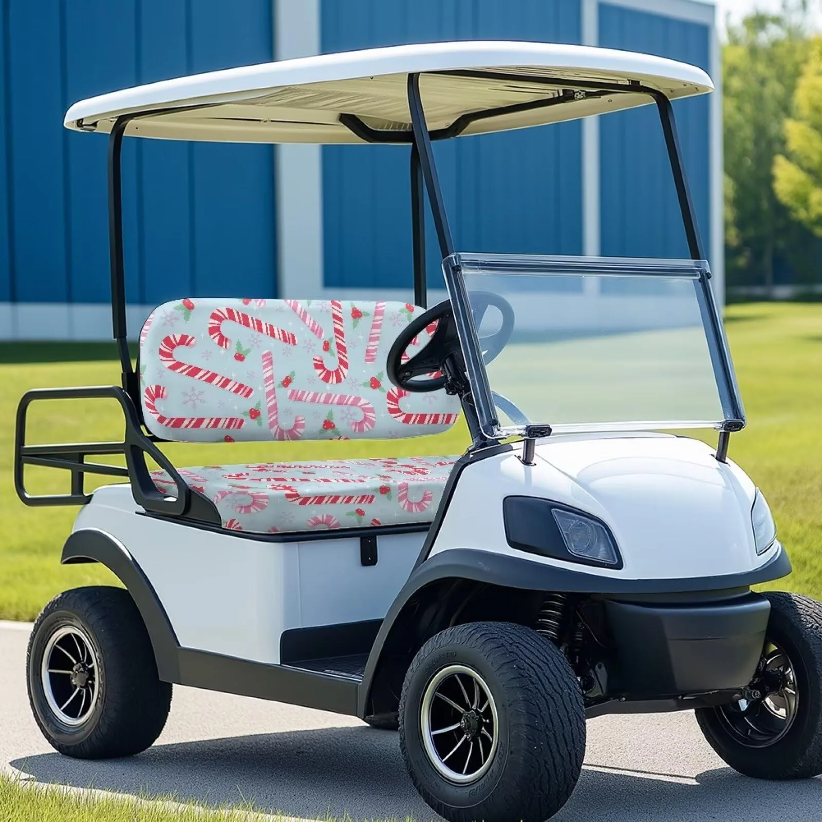 Quidrwyo Christmas Sweets Golf Cart Seat Cover Set image 3