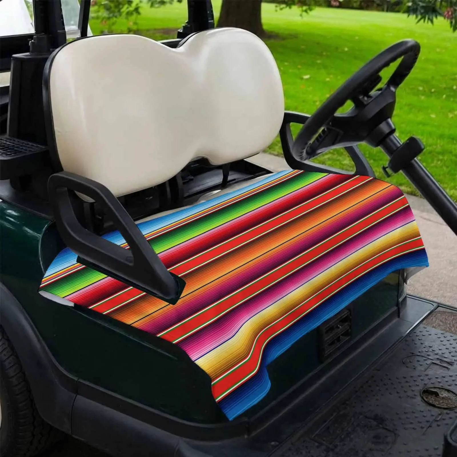 DecorLovee 51x31" Mexican Stripe Golf Cart Seat Cover — DLE202606101781062736278031866 image 2