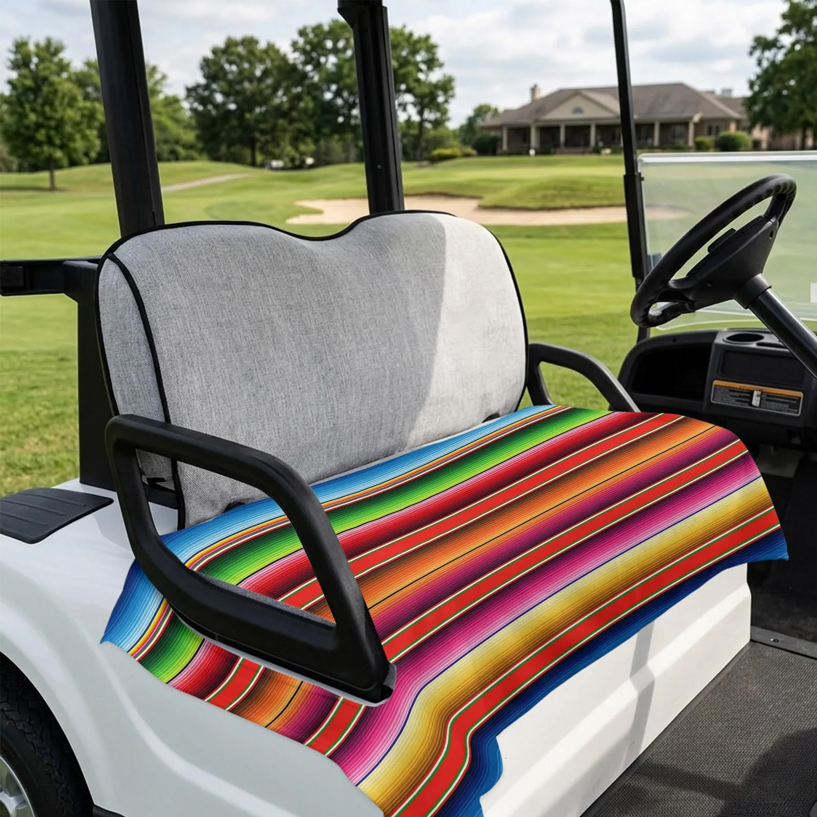DecorLovee 51x31" Mexican Stripe Golf Cart Seat Cover — DLE202606101781062736278031866 image 4