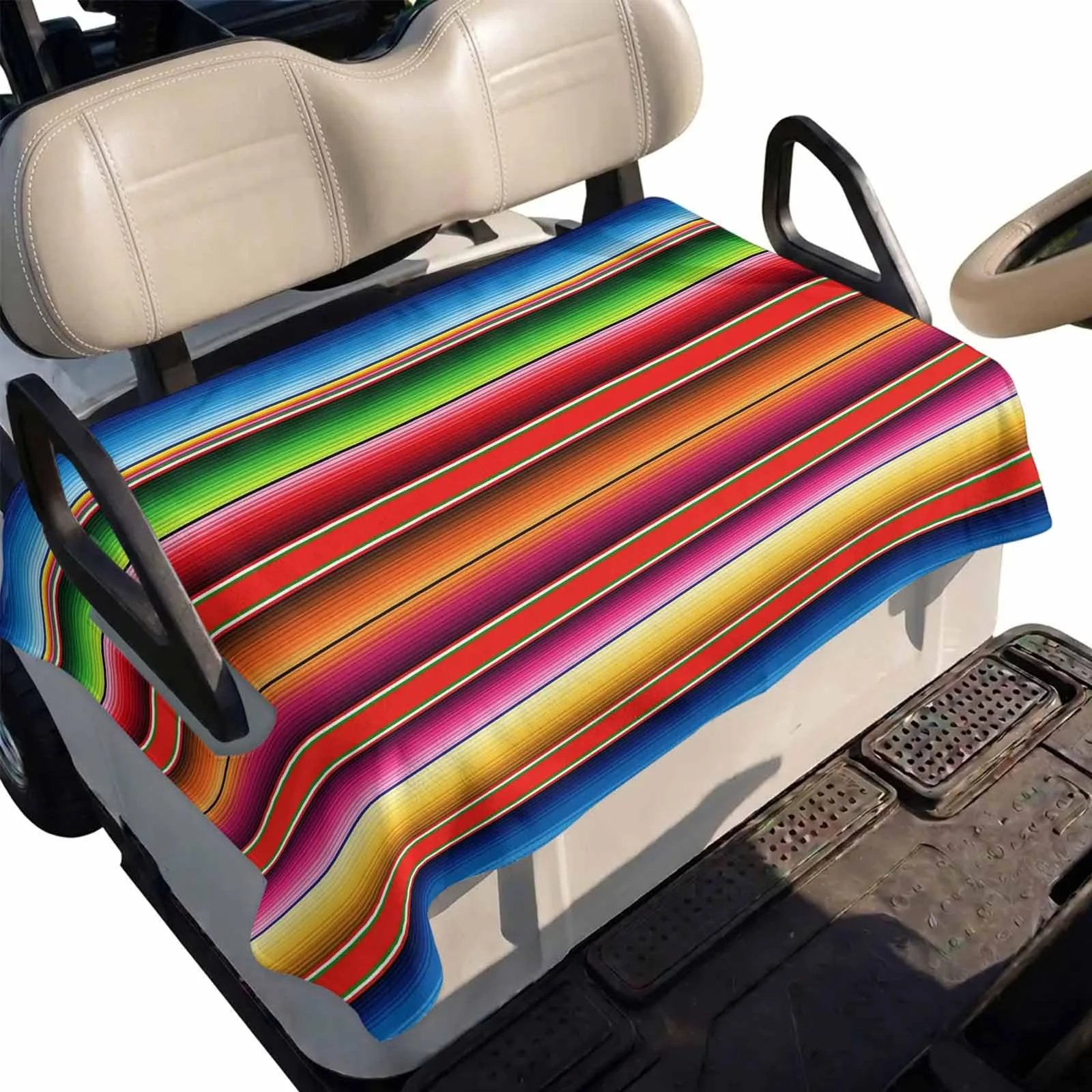 DecorLovee 51x31" Mexican Stripe Golf Cart Seat Cover — DLE202606101781062736278031866