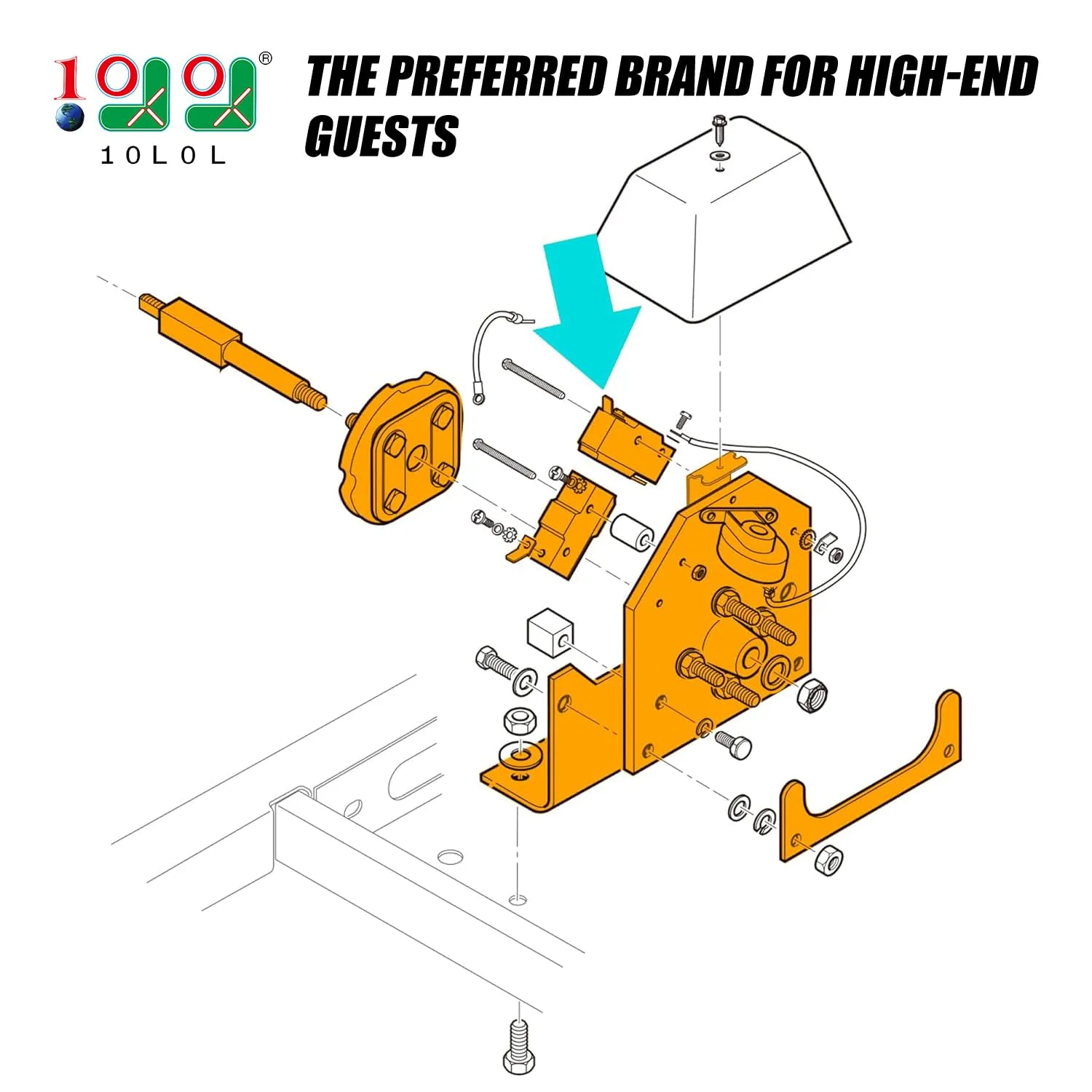 10L0L Forward Reverse Switch for E-Z-GO TXT Golf Carts image 2