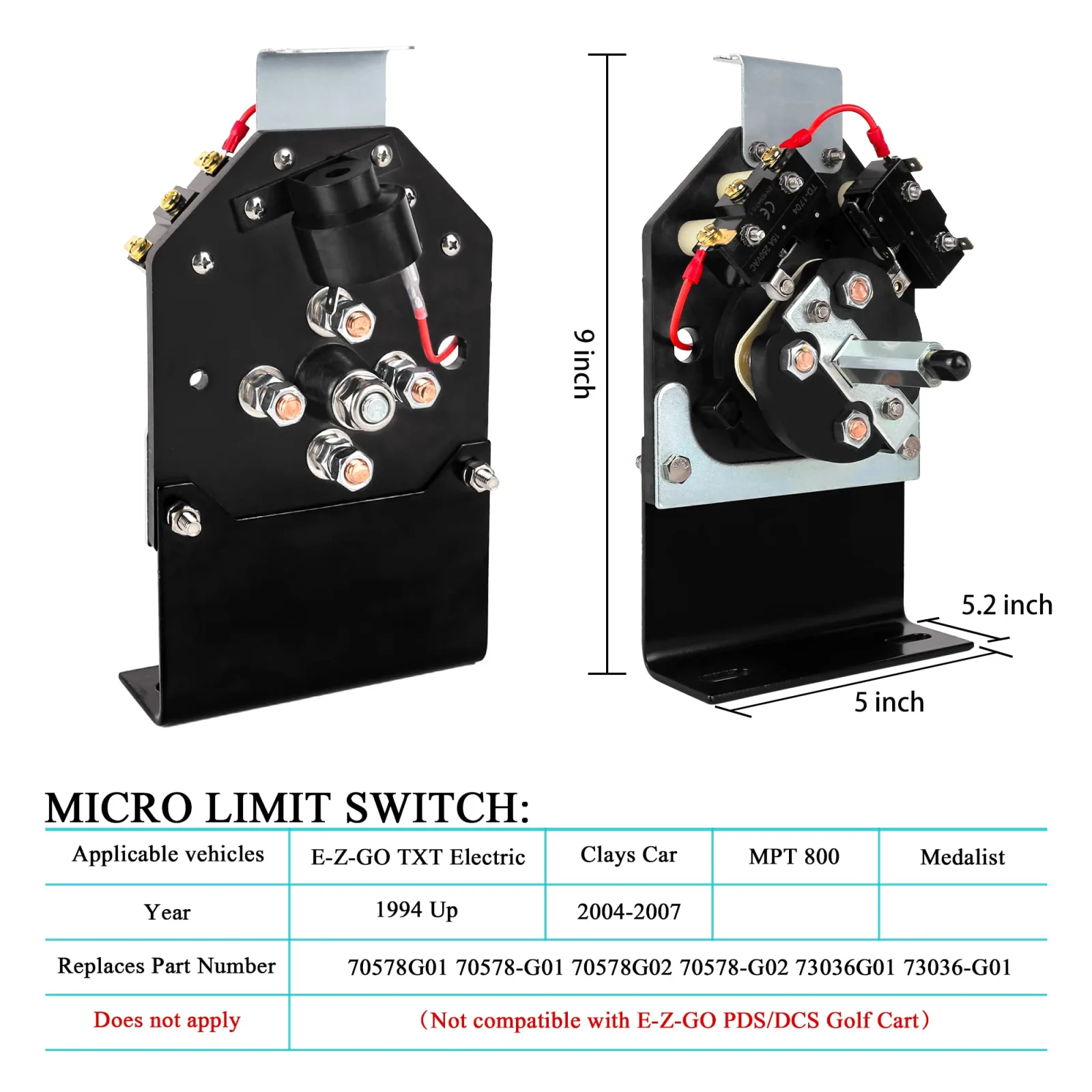 10L0L Forward Reverse Switch for E-Z-GO TXT Golf Carts image 3