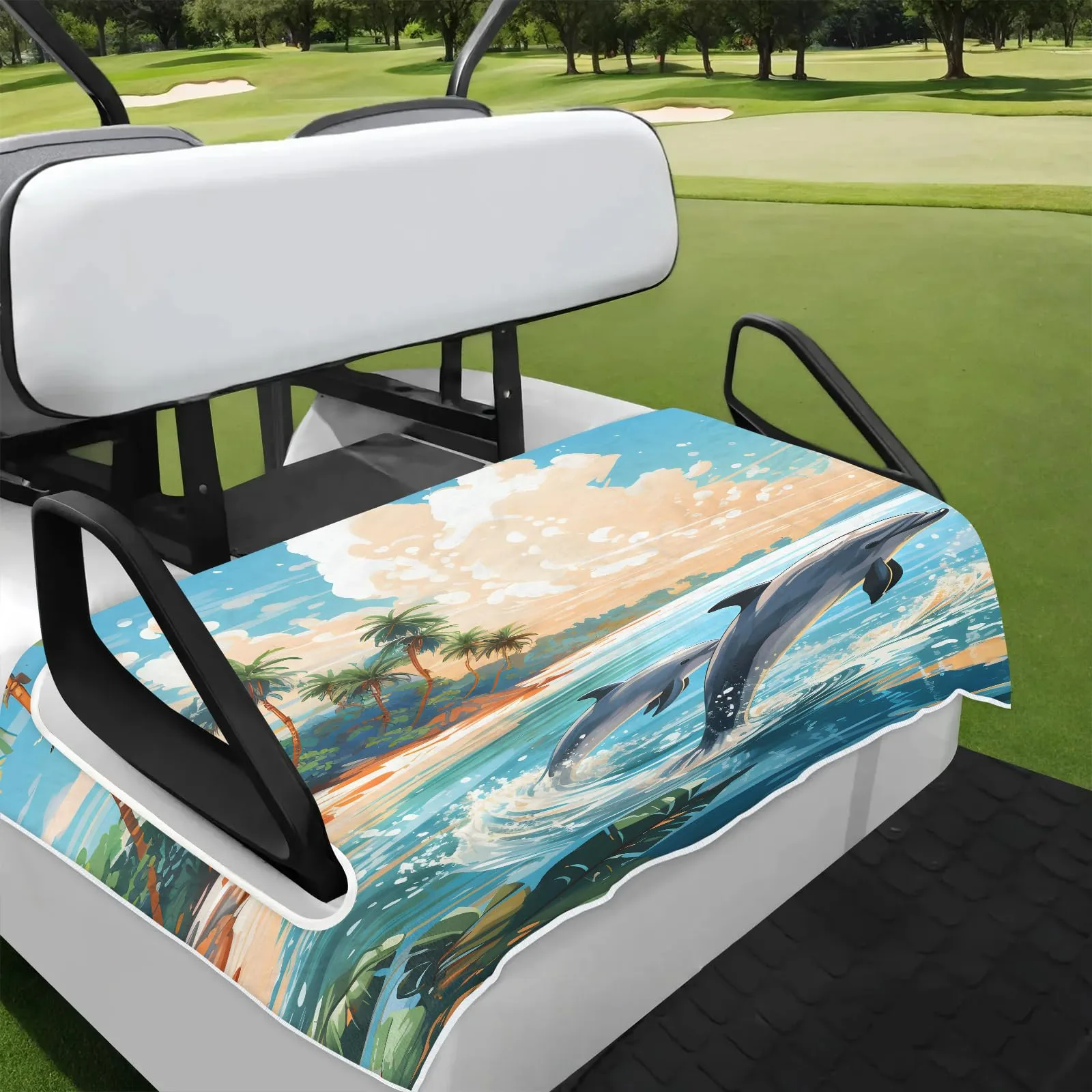 Tiveruda Golf Cart Seat Cover for Double Seats
