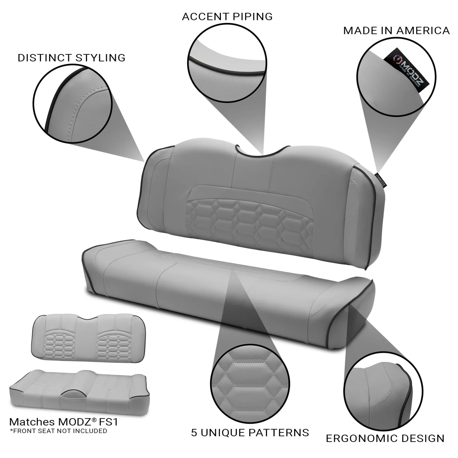 MODZ RSC1 Rear Seat Cushion for Flip4 and Onward Kits image 2