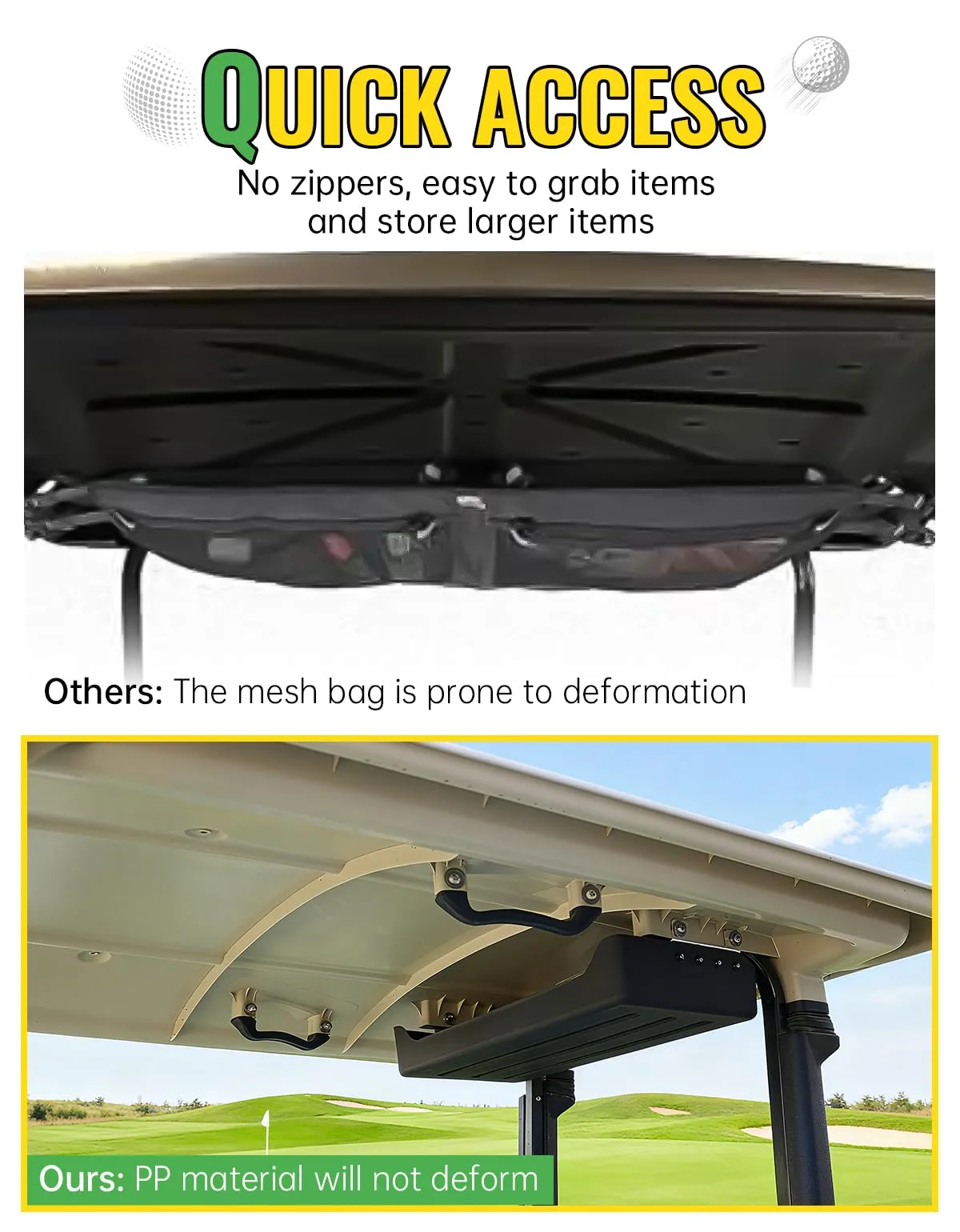 CYOOYC G29-ROST Rear Storage Tray for Yamaha Drive2 G29 image 3