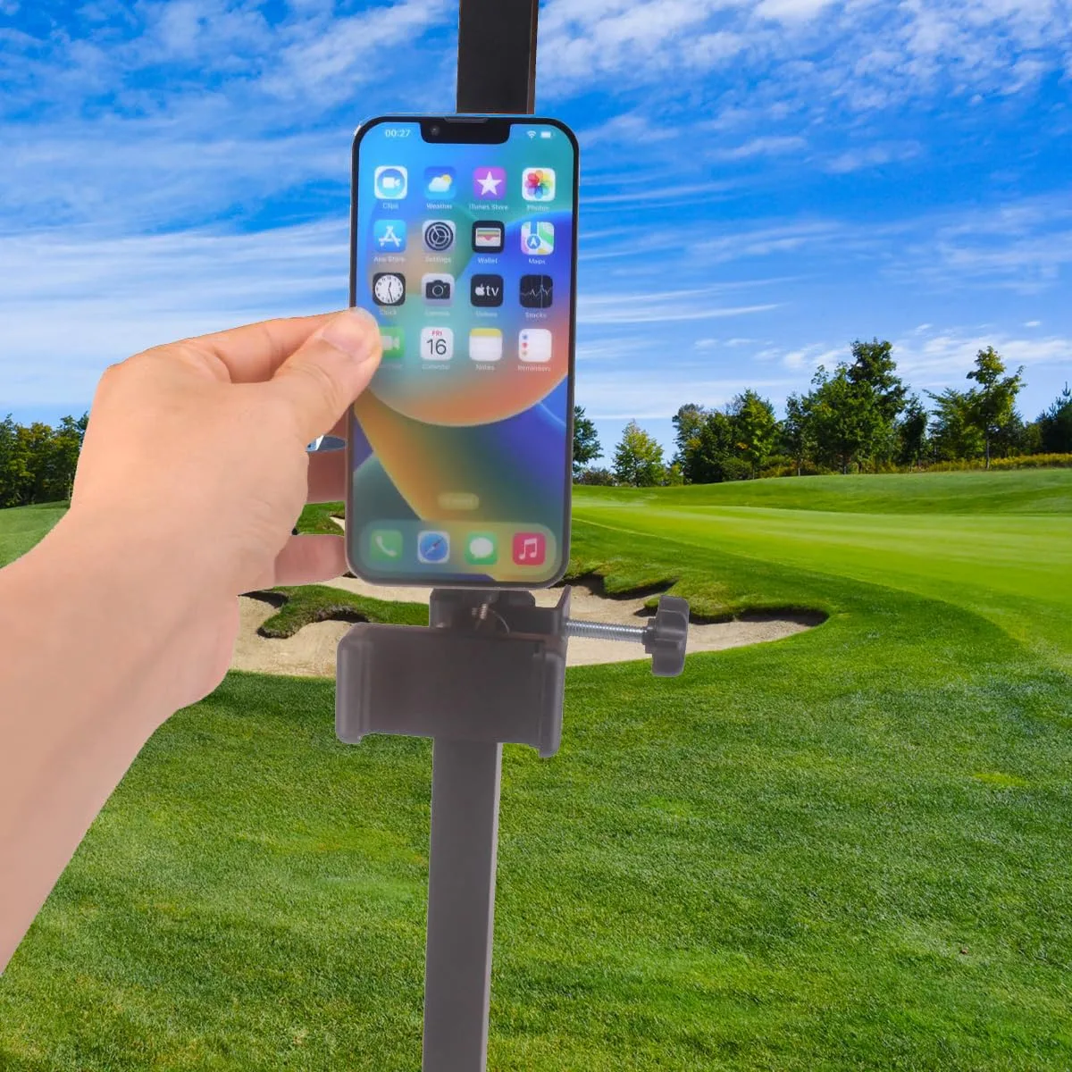 HKOO 360-Degree Golf Cart Phone Holder Mount image 2