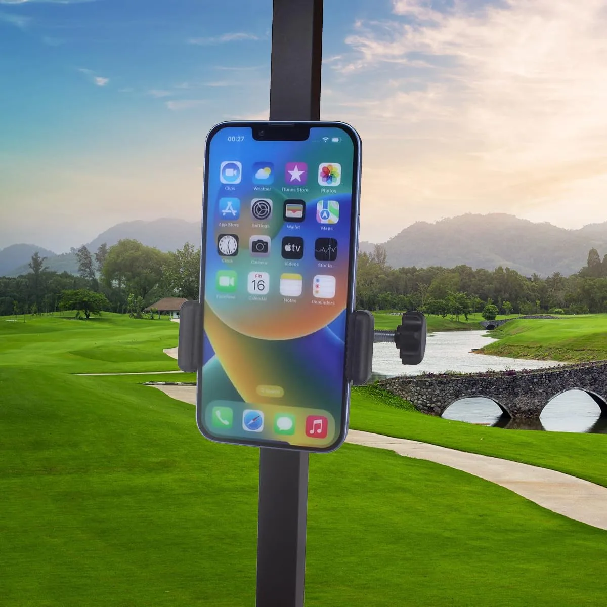 HKOO 360-Degree Golf Cart Phone Holder Mount image 3