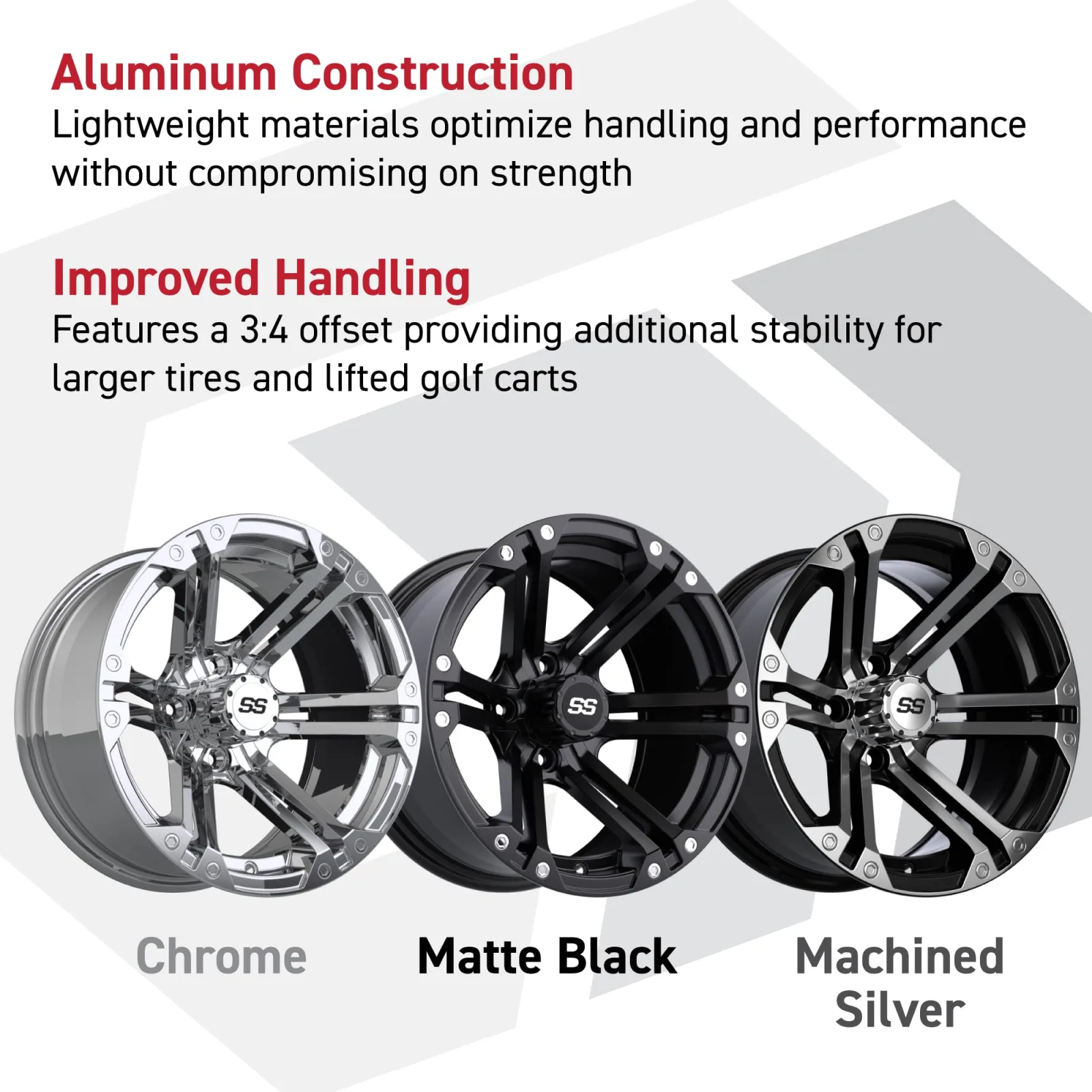 GTW Specter 10-Inch Golf Cart Wheels 19-149 image 2