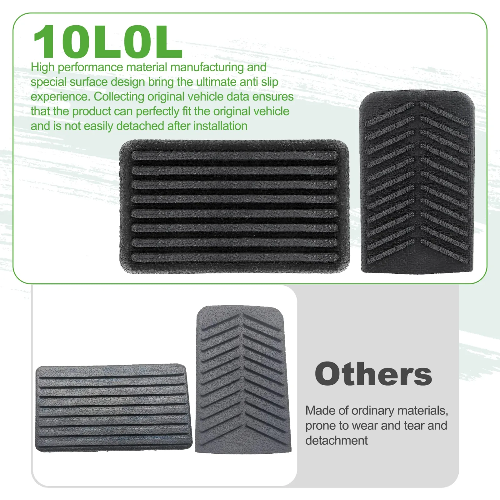 10L0L Pedal Pad Cover Kit for E-Z-GO RXV 2008+ image 4