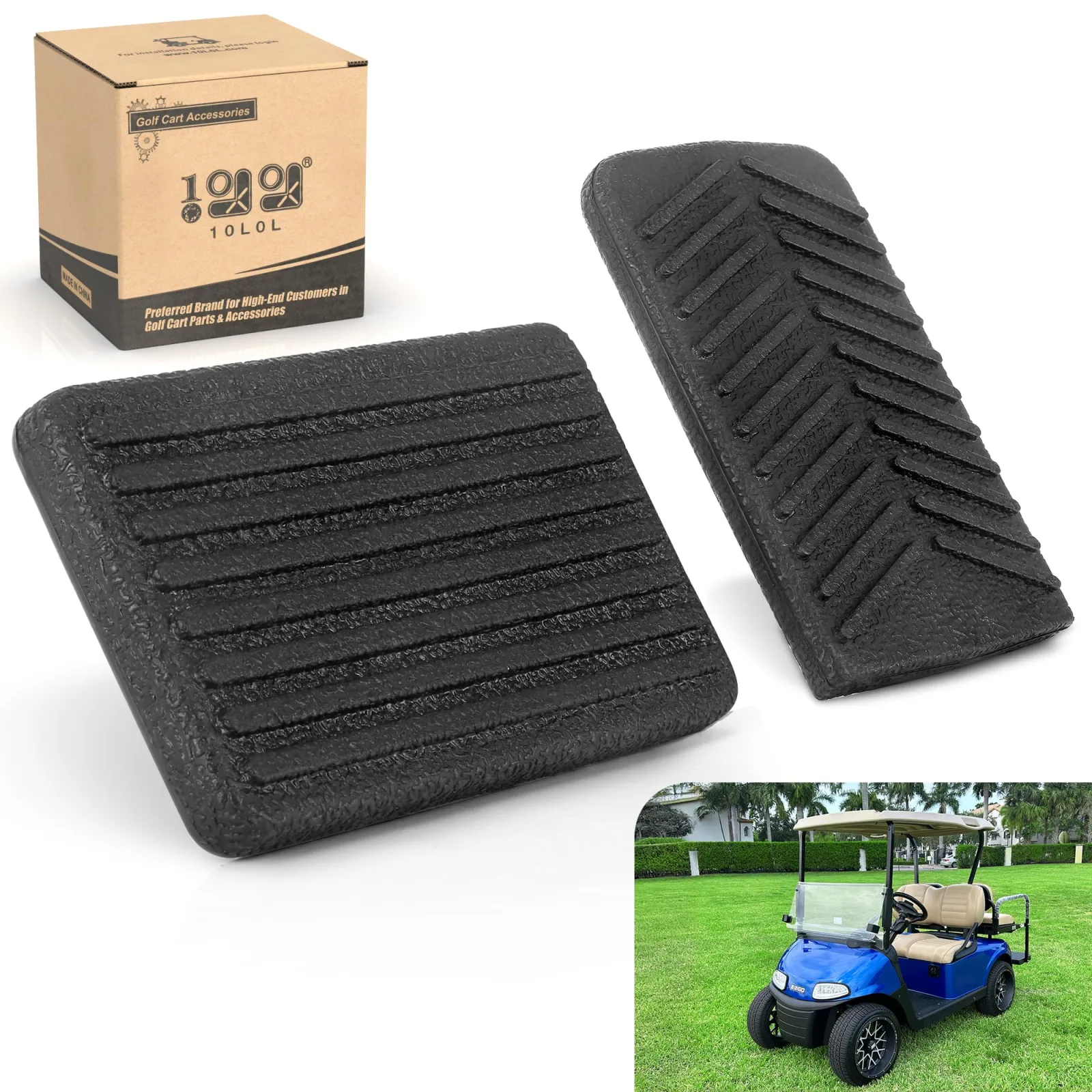 10L0L Pedal Pad Cover Kit for E-Z-GO RXV 2008+