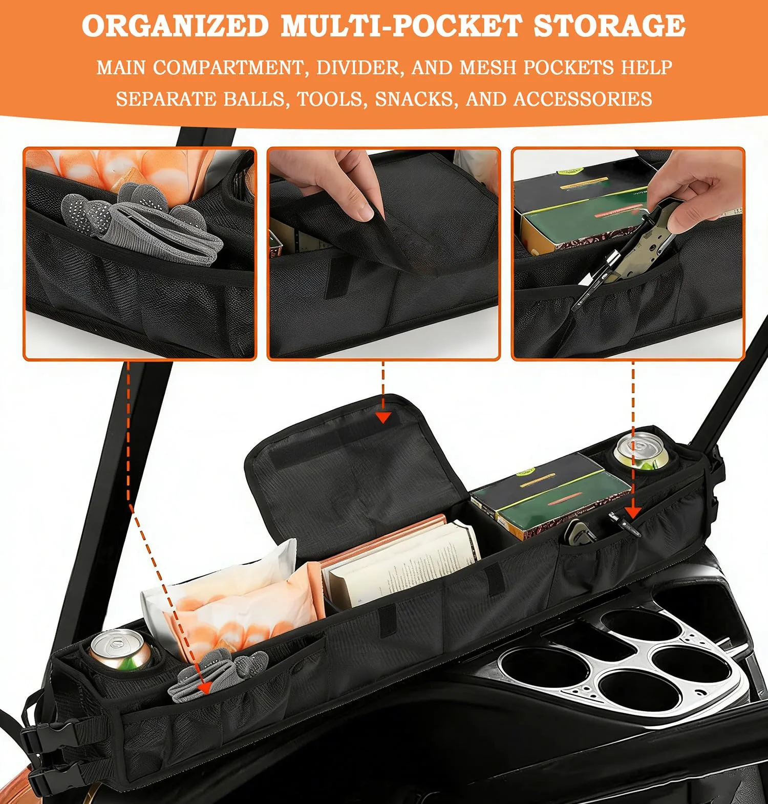 GHXYHTH Golf Cart Organizer for Club Car Precedent image 3
