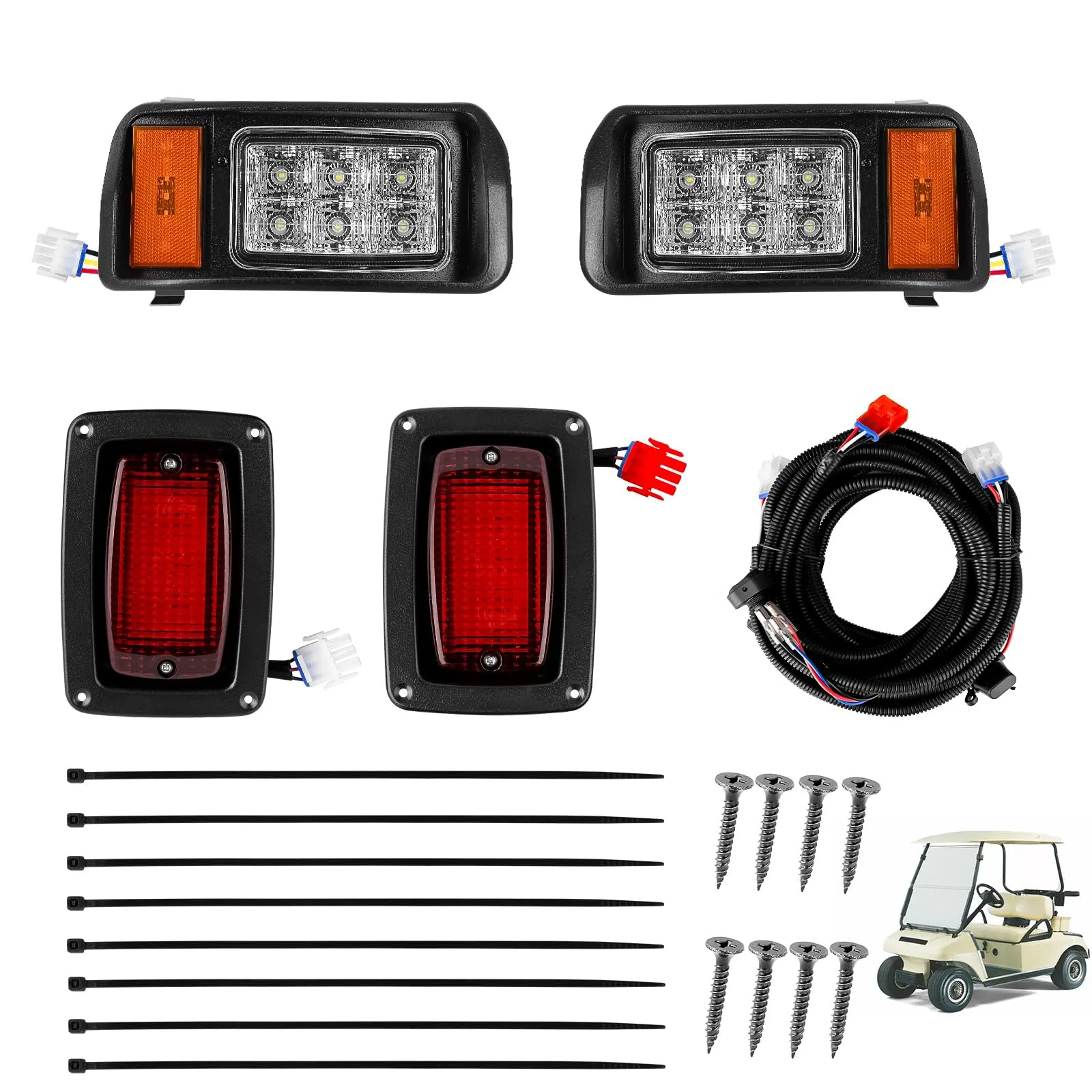 FIXHAWK Club Car DS LED Headlight & Tail Light Kit