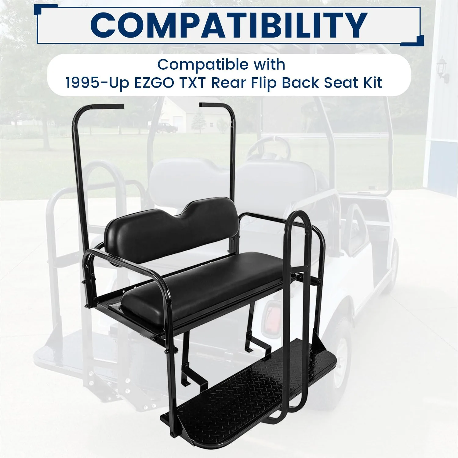 KUAFU BL2937 Rear Flip Seat for E-Z-GO TXT image 3