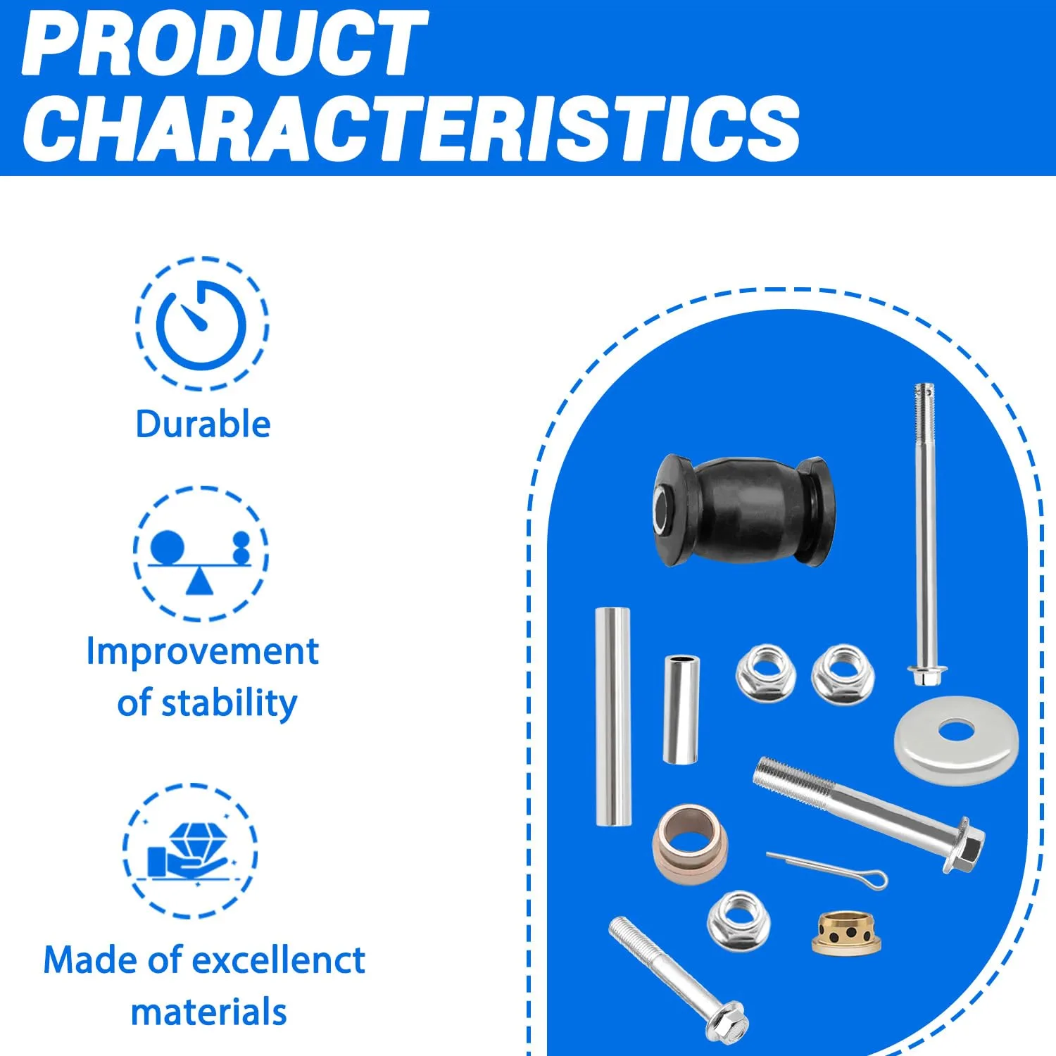 FIXHAWK Yamaha G22 G29 Front King Pin Bushing Kit image 2