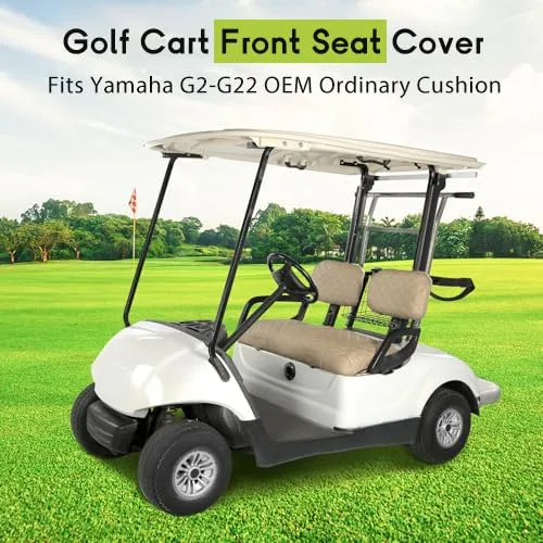 WEIMELL Yamaha G2-G22 Beige Vinyl Front Seat Cover image 2