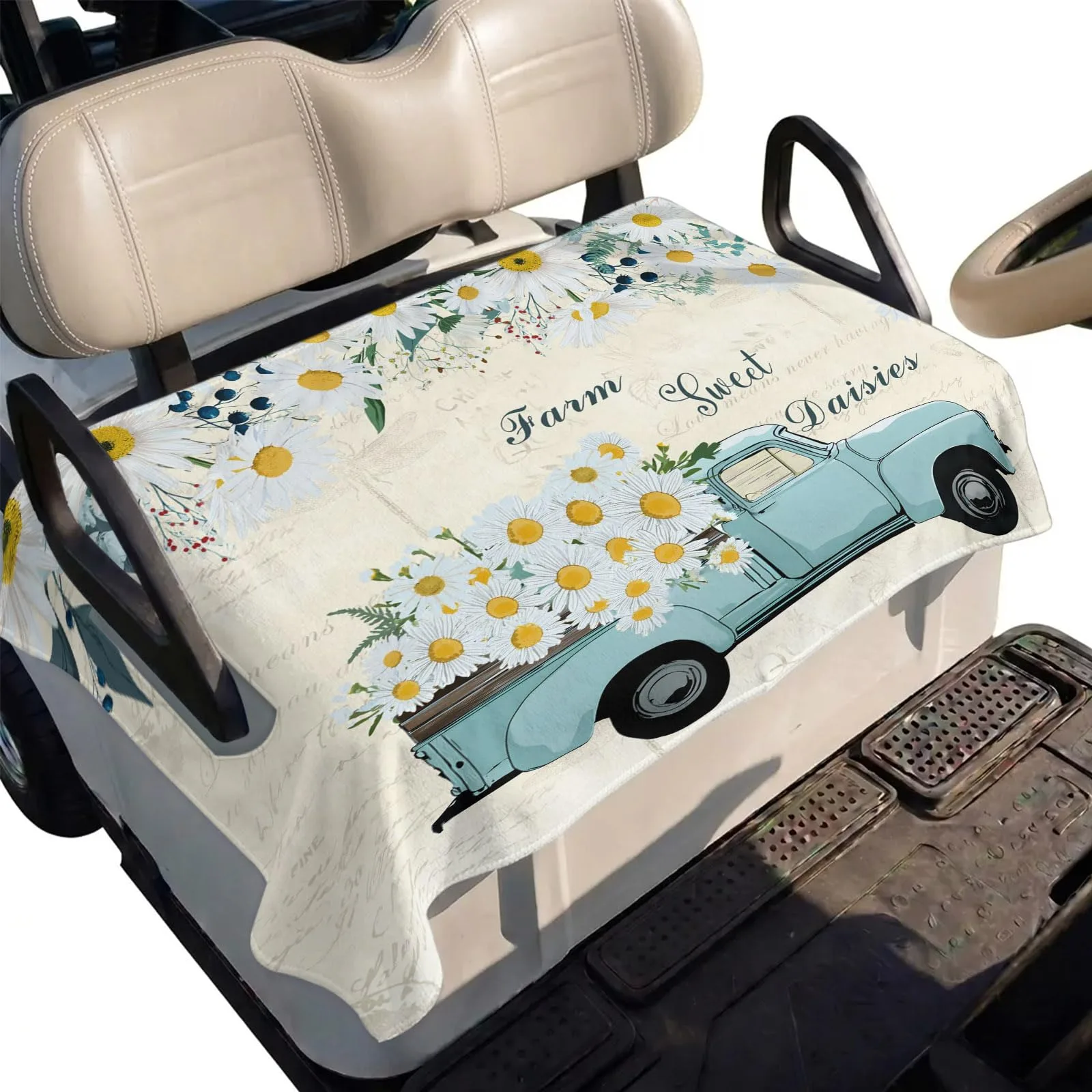 DecorLovee Golf Cart Seat Cover, 51 x 31 Inches