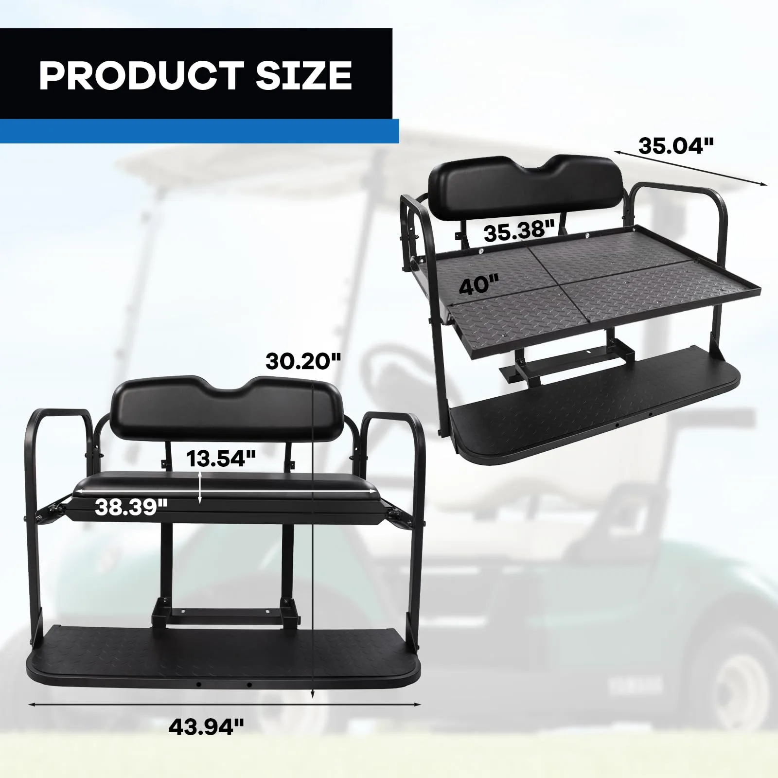 VPAHub Rear Flip Seat Kit for Yamaha Drive G29, R-DSKB image 3