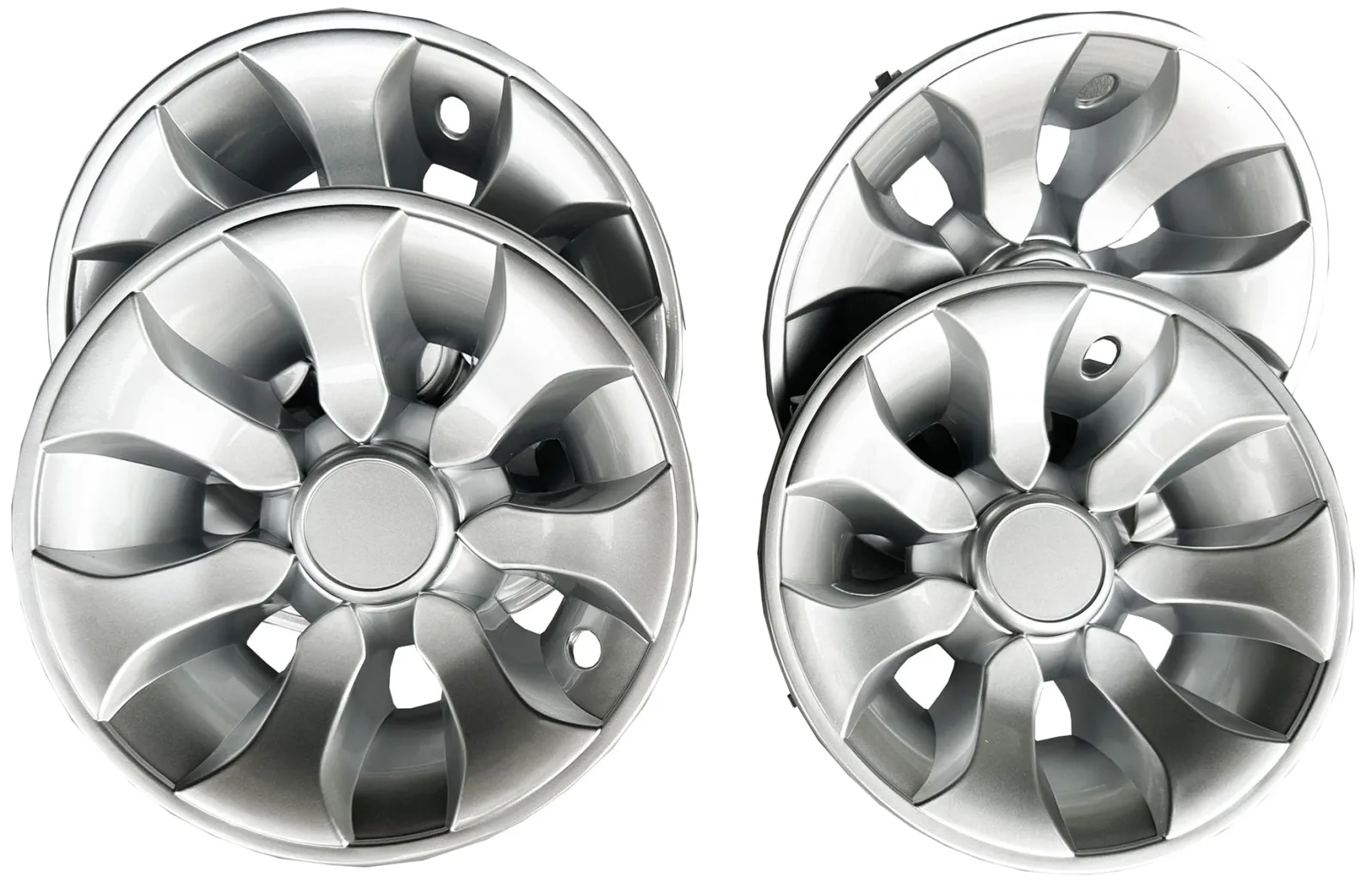 BestAccess 8-Inch Golf Cart Wheel Covers, 7-Spoke Set of 4