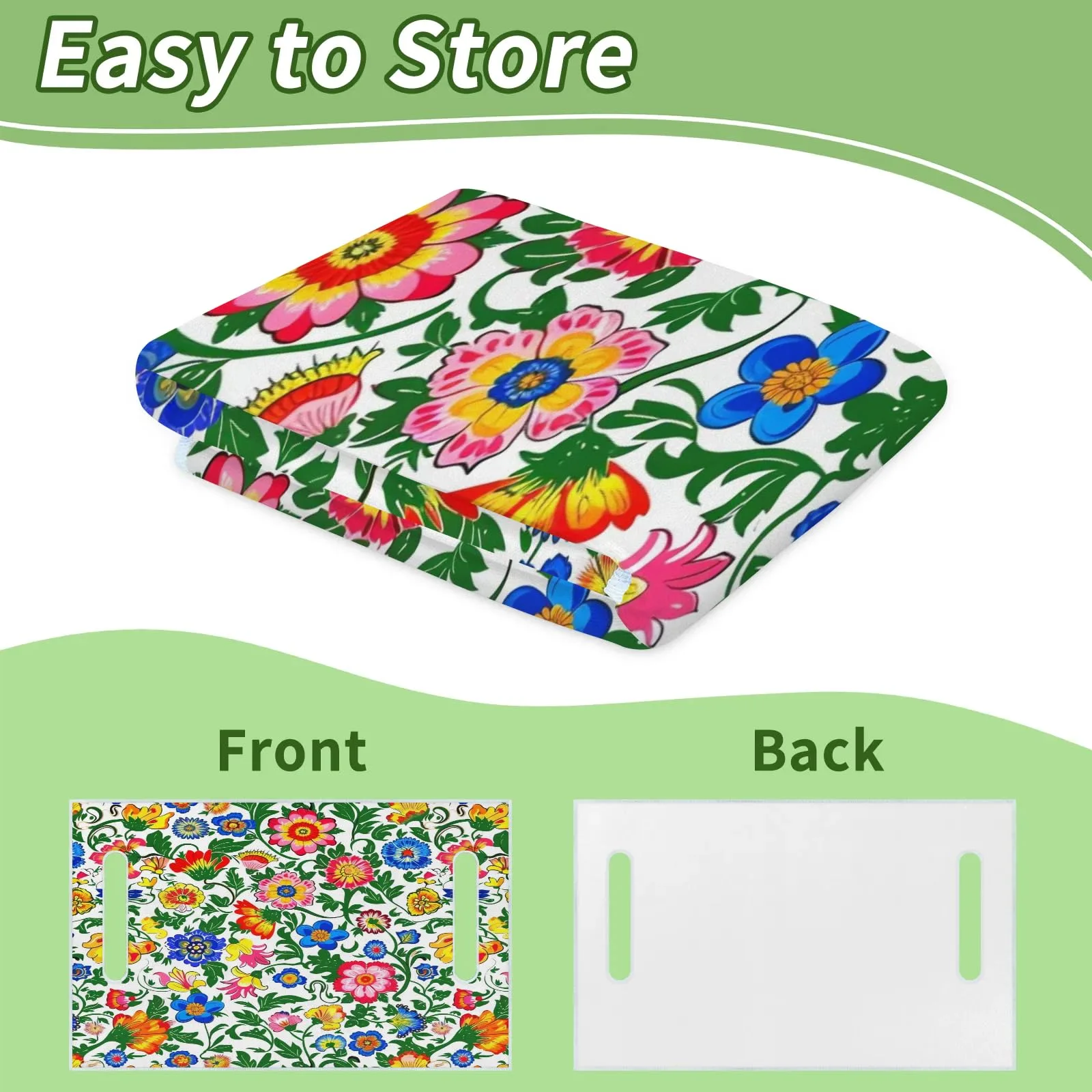 Tiveruda Mexican Flower Golf Cart Seat Cover, 51 x 31 in image 4