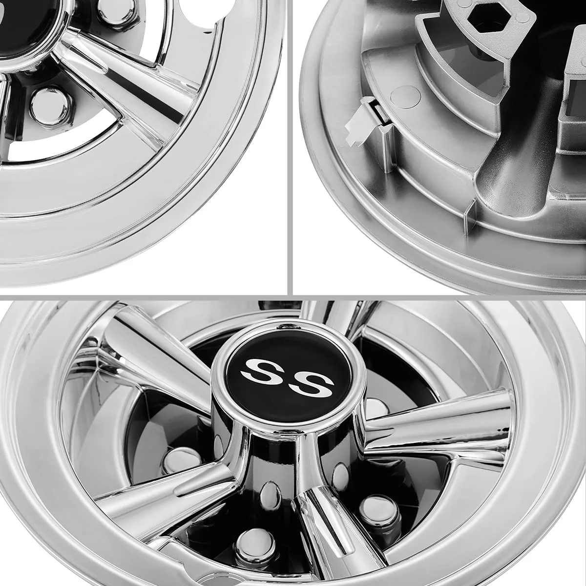 HANGKUNNEE SCLG001 8-Inch Golf Cart Wheel Covers image 4