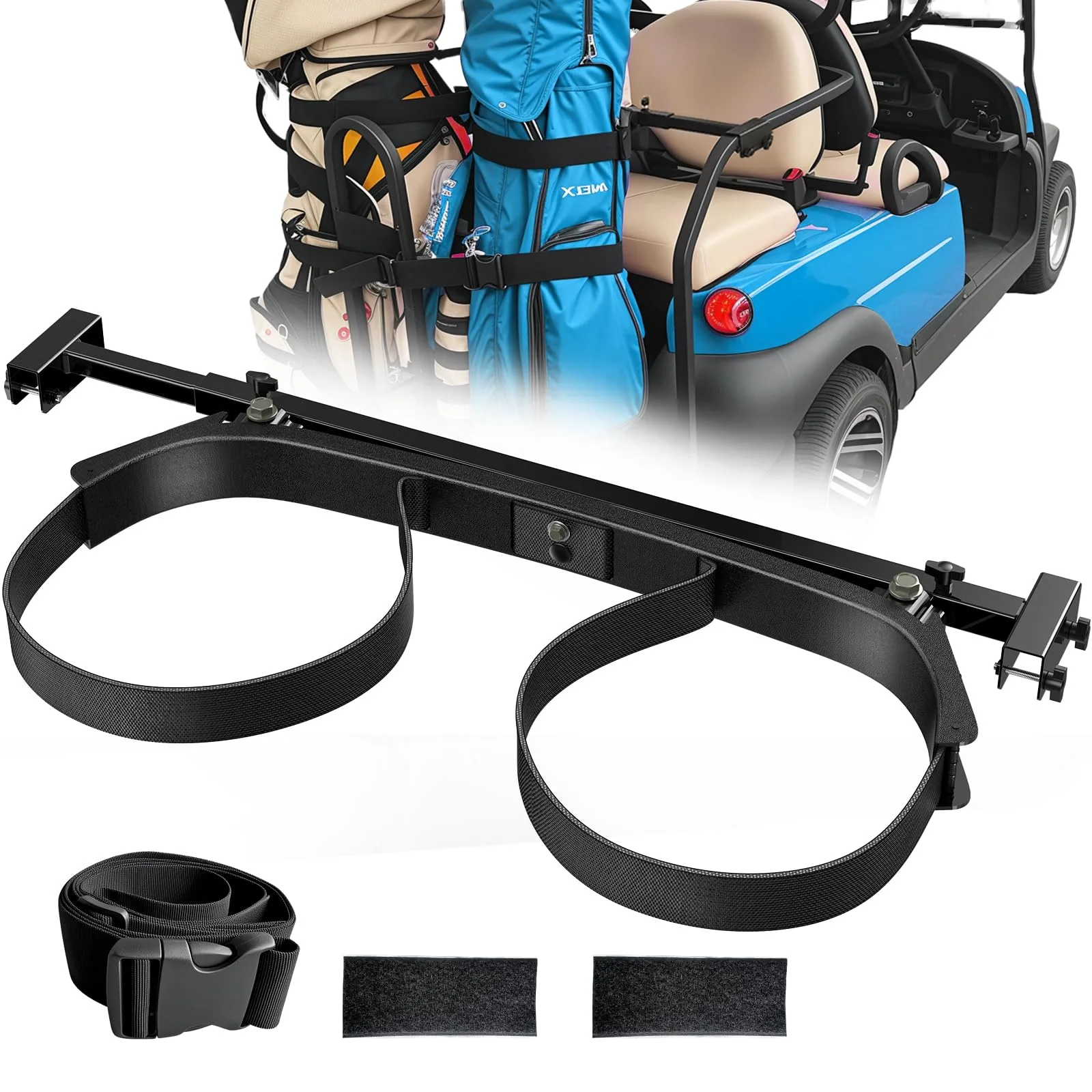 ENEKERP Adjustable Golf Cart Bag Holder Bracket