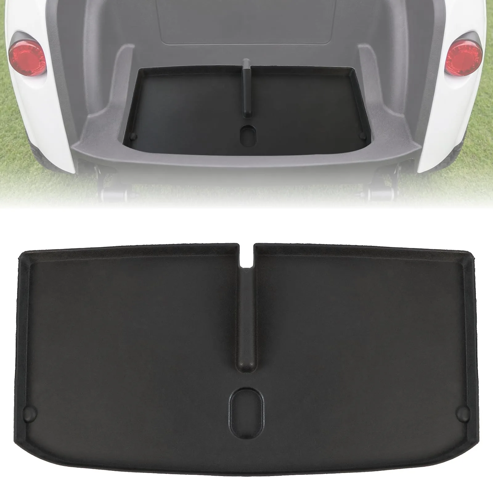 CYOOYC TPE Bag Well Mat for 2025 E-Z-GO RXV & Valor — Black