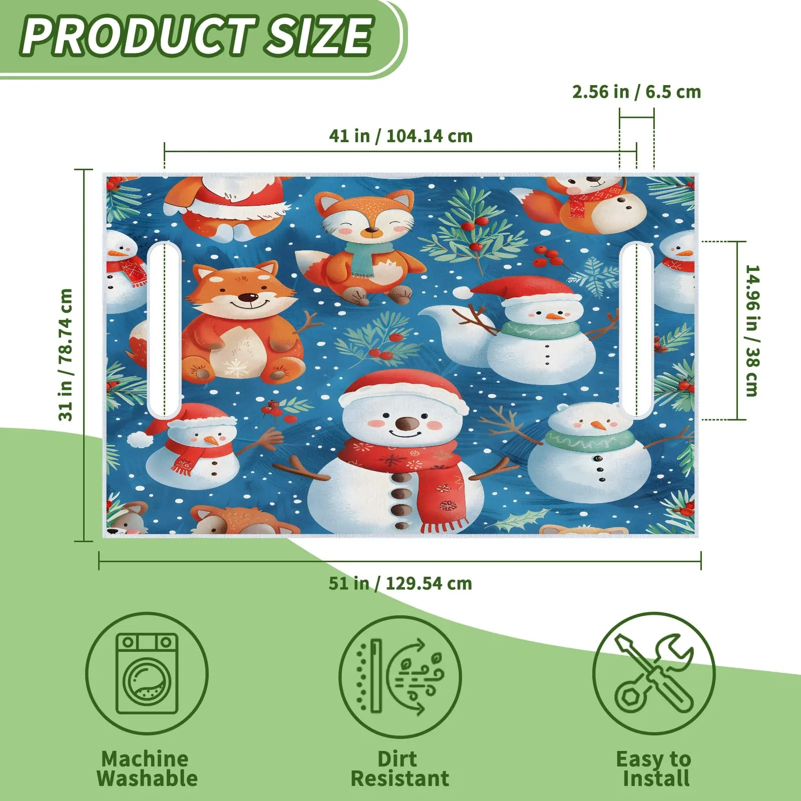 Tiveruda Golf Cart Seat Cover for Double Seats 51 x 31 Inch image 2
