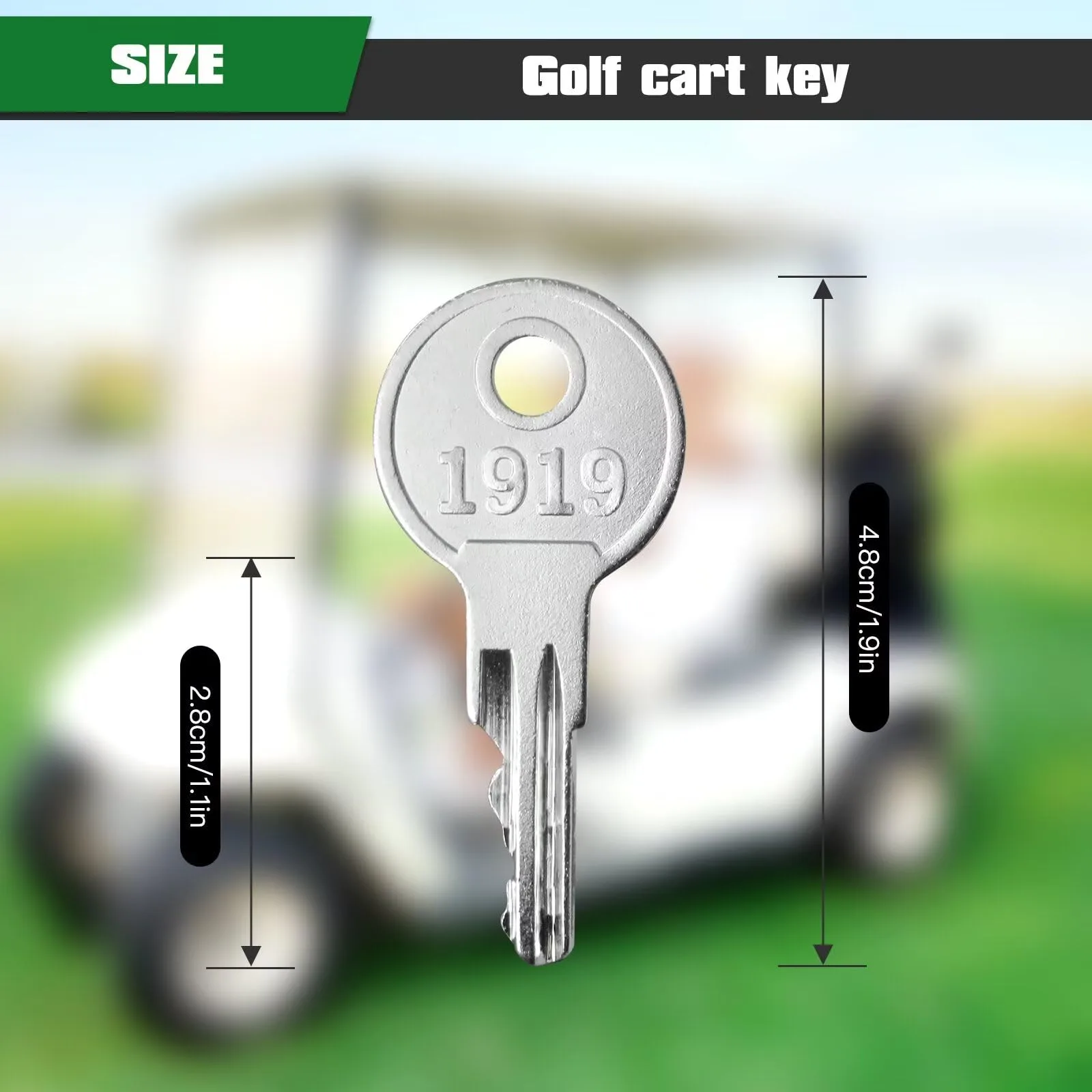 HaeKap E-Z-GO Golf Cart Ignition Keys 17063-G01 image 2