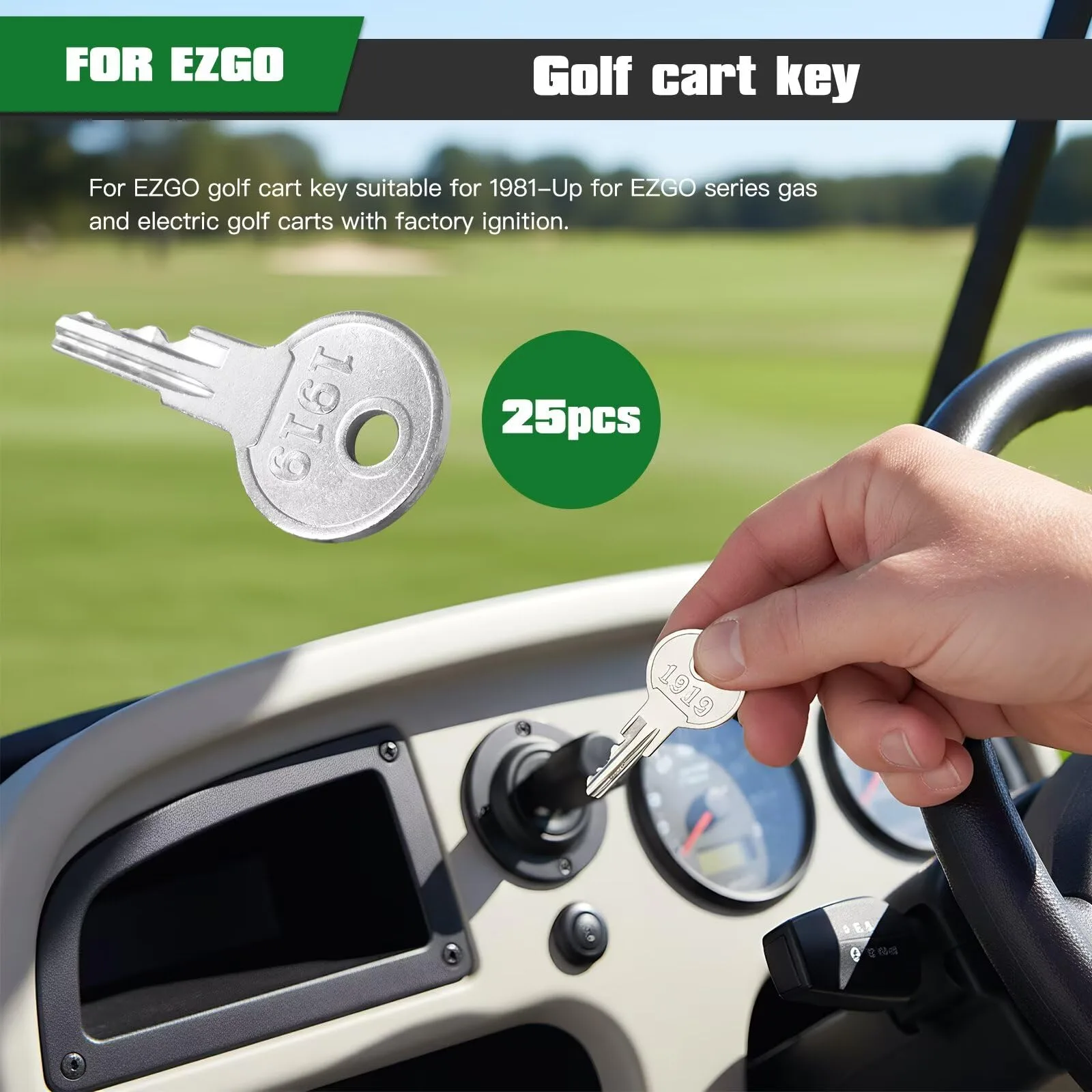 HaeKap E-Z-GO Golf Cart Ignition Keys 17063-G01 image 3