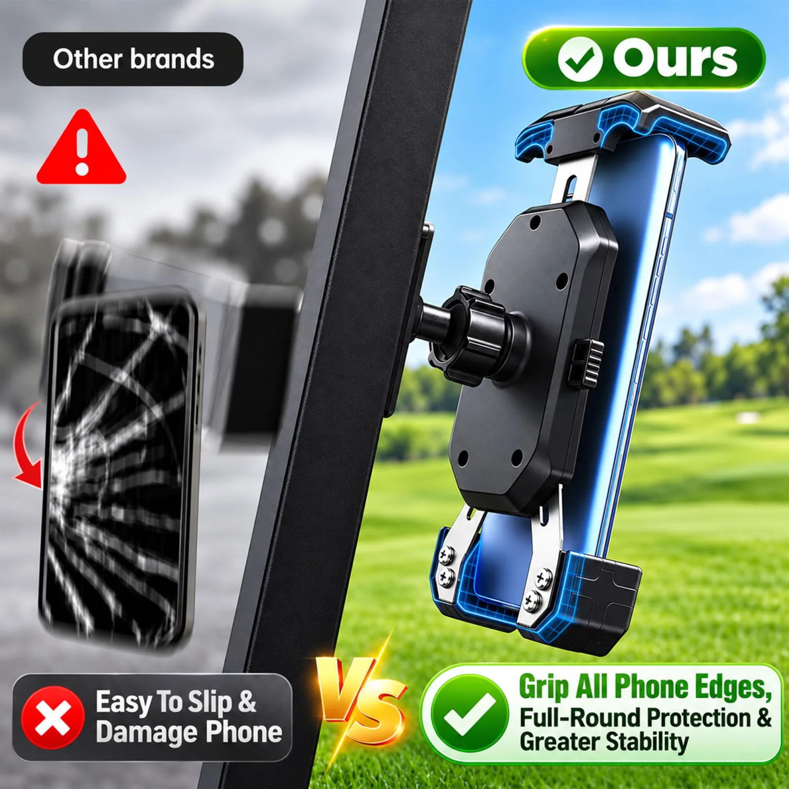 Roykaw Magnetic Golf Cart Phone Holder ROY0780 image 4