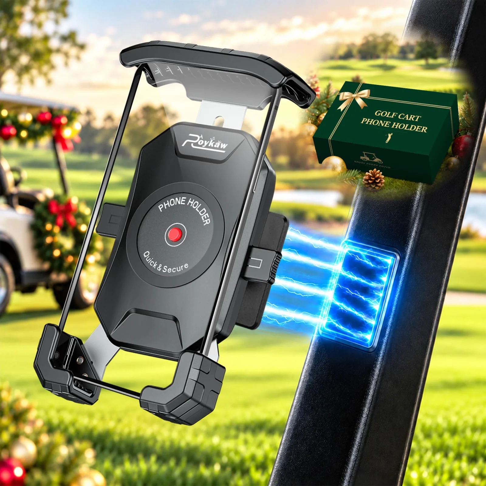 Roykaw Magnetic Golf Cart Phone Holder ROY0780