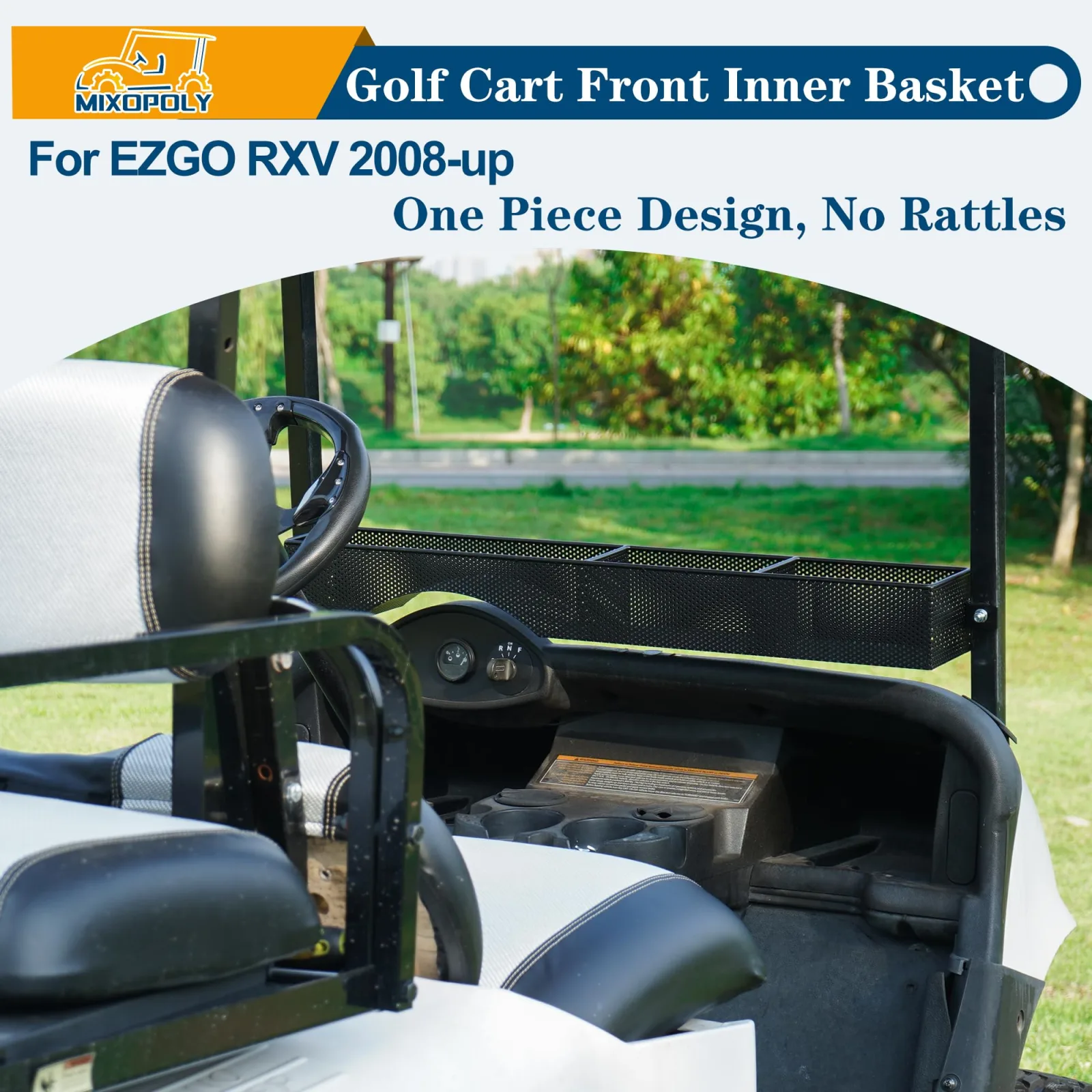 Mixopoly Front Inner Basket for E-Z-GO RXV 2008+ image 2