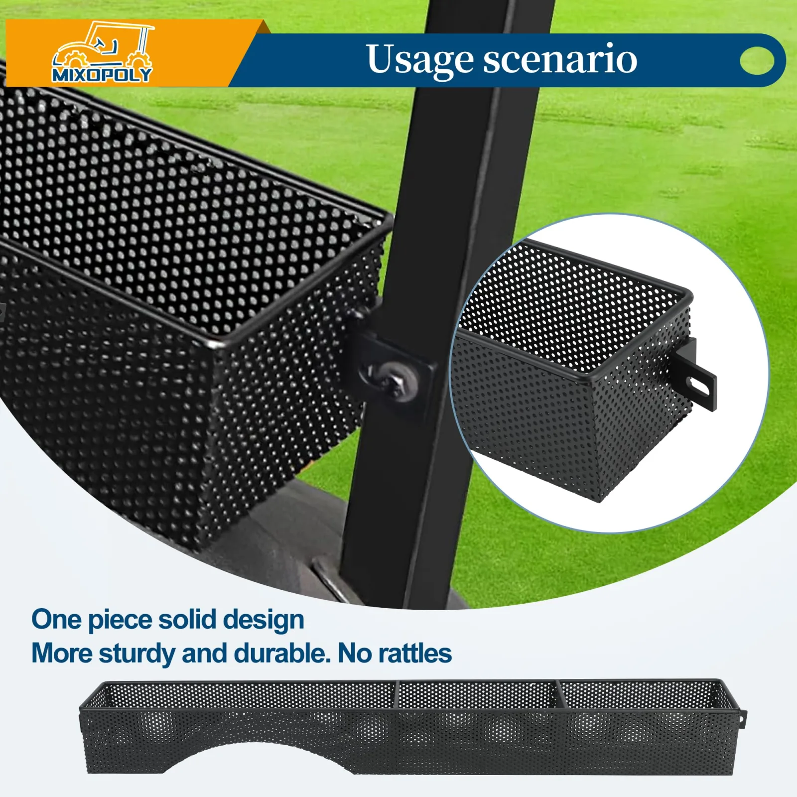 Mixopoly Front Inner Basket for E-Z-GO RXV 2008+ image 4