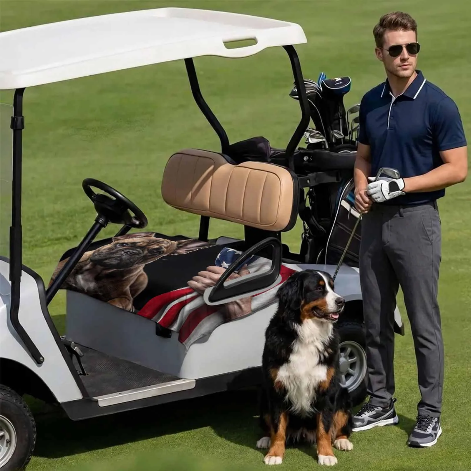 DecorLovee Golf Cart Seat Cover 51 x 31 Inch image 3