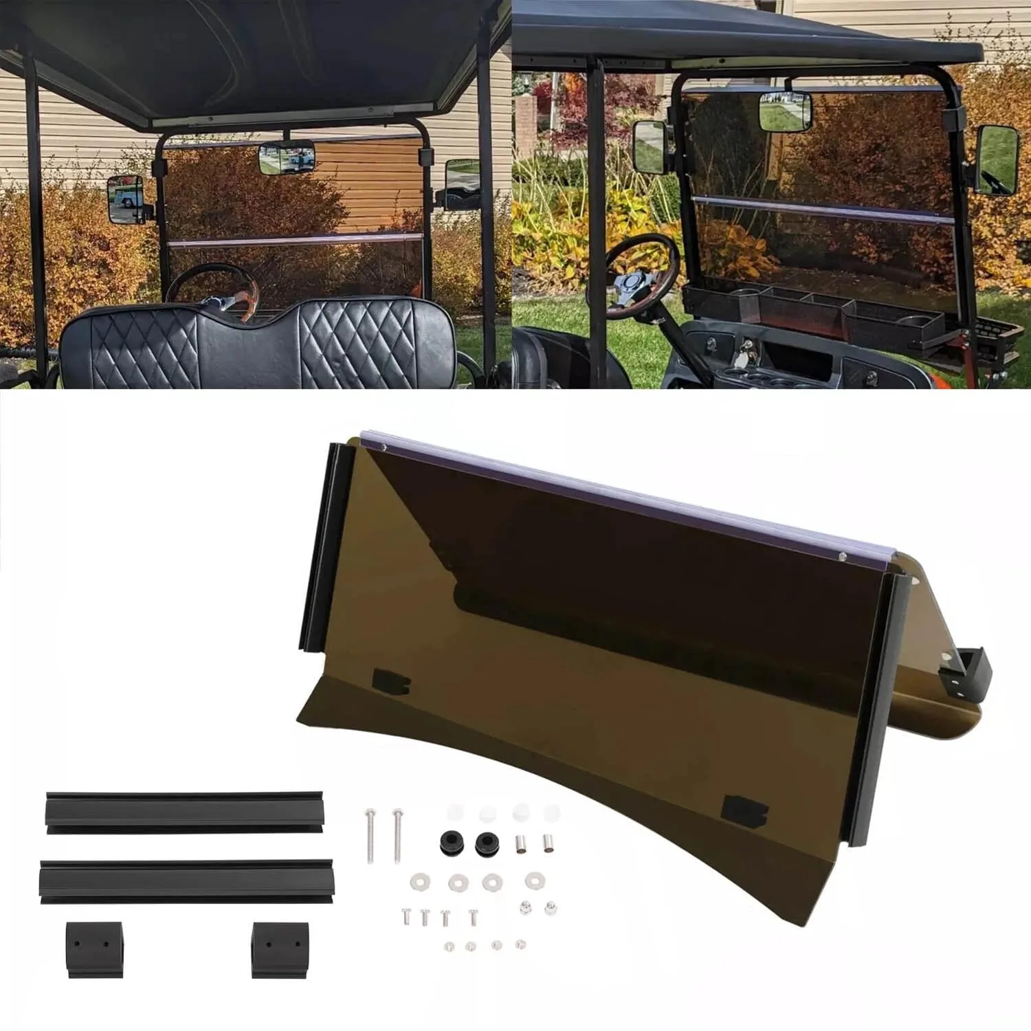 LAPLOCK Fold-Down Windshield for E-Z-GO TXT 2014+ image 2
