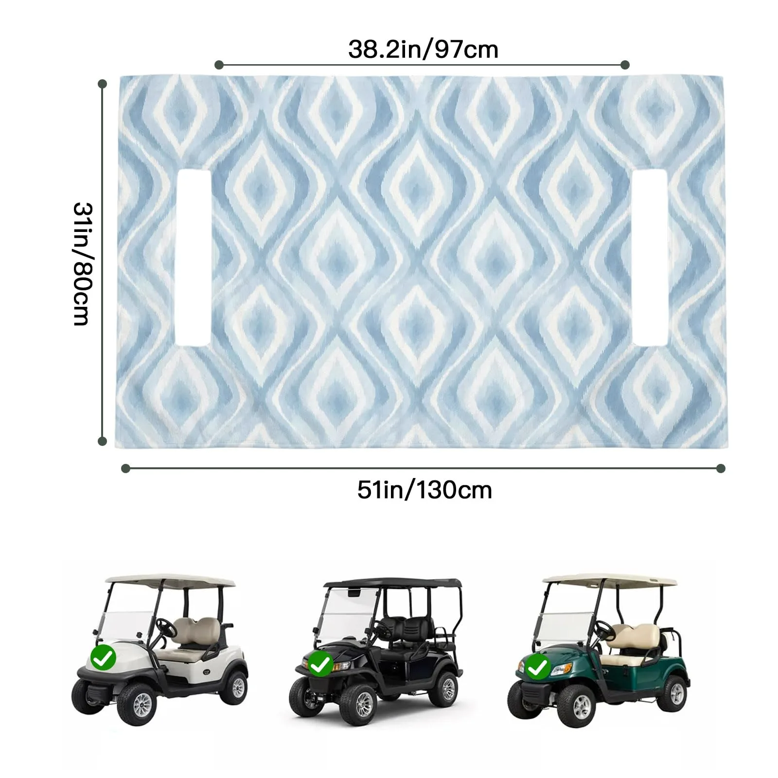 Trosturdspn Golf Cart Seat Towel Blanket 51 x 31 in image 2