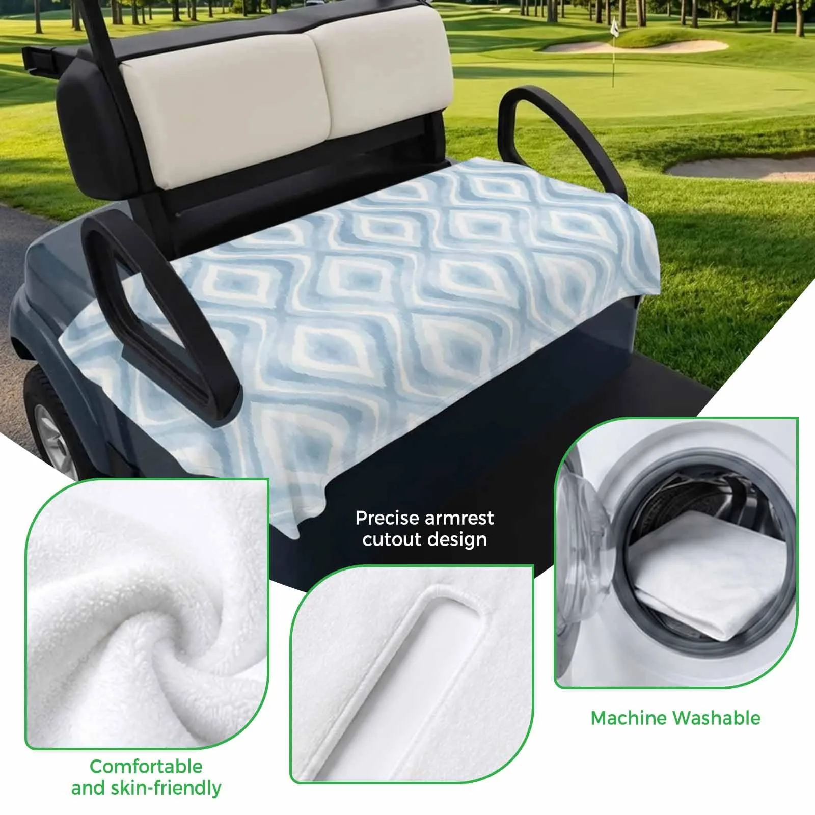 Trosturdspn Golf Cart Seat Towel Blanket 51 x 31 in image 3