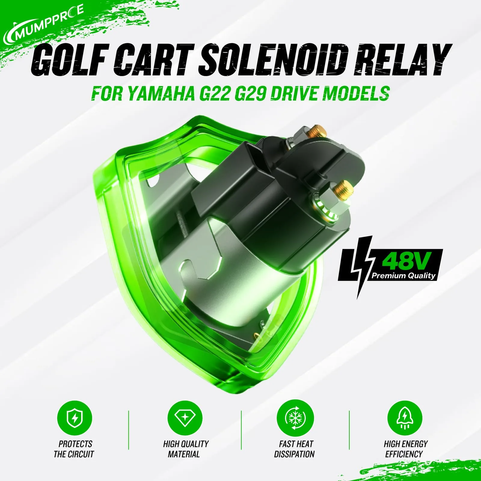 48V Solenoid for Yamaha G22 G29 Drive Golf Cart image 2