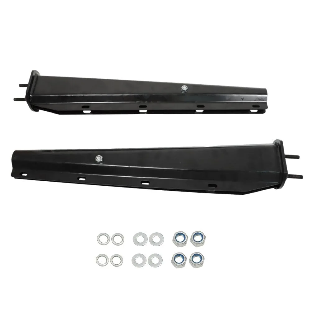 Generic Mod-G33S-3861 2.5" Spring-Loaded Mud Flap Hanger — Black Steel