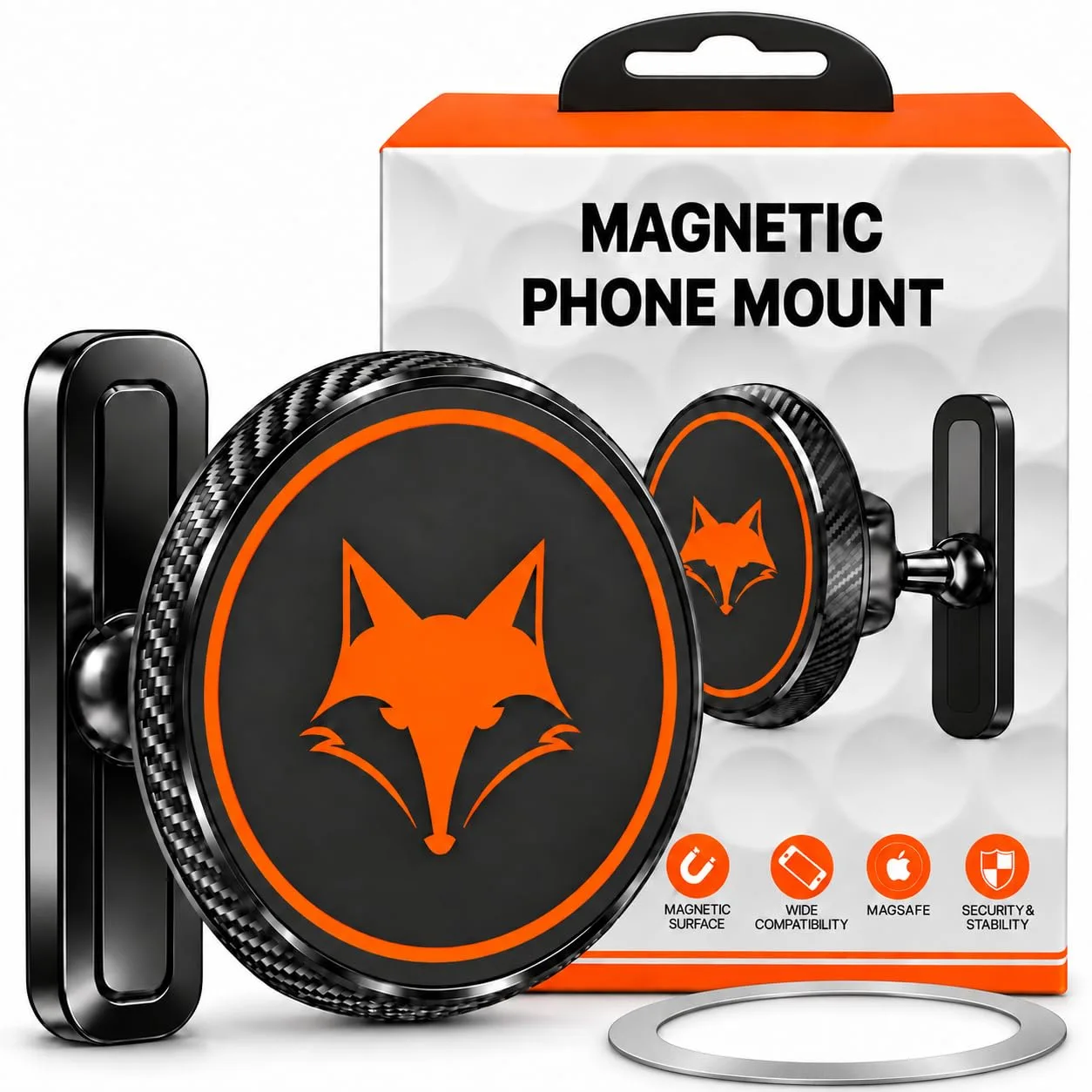 Desert Fox Golf Magnetic Golf Cart Phone Holder