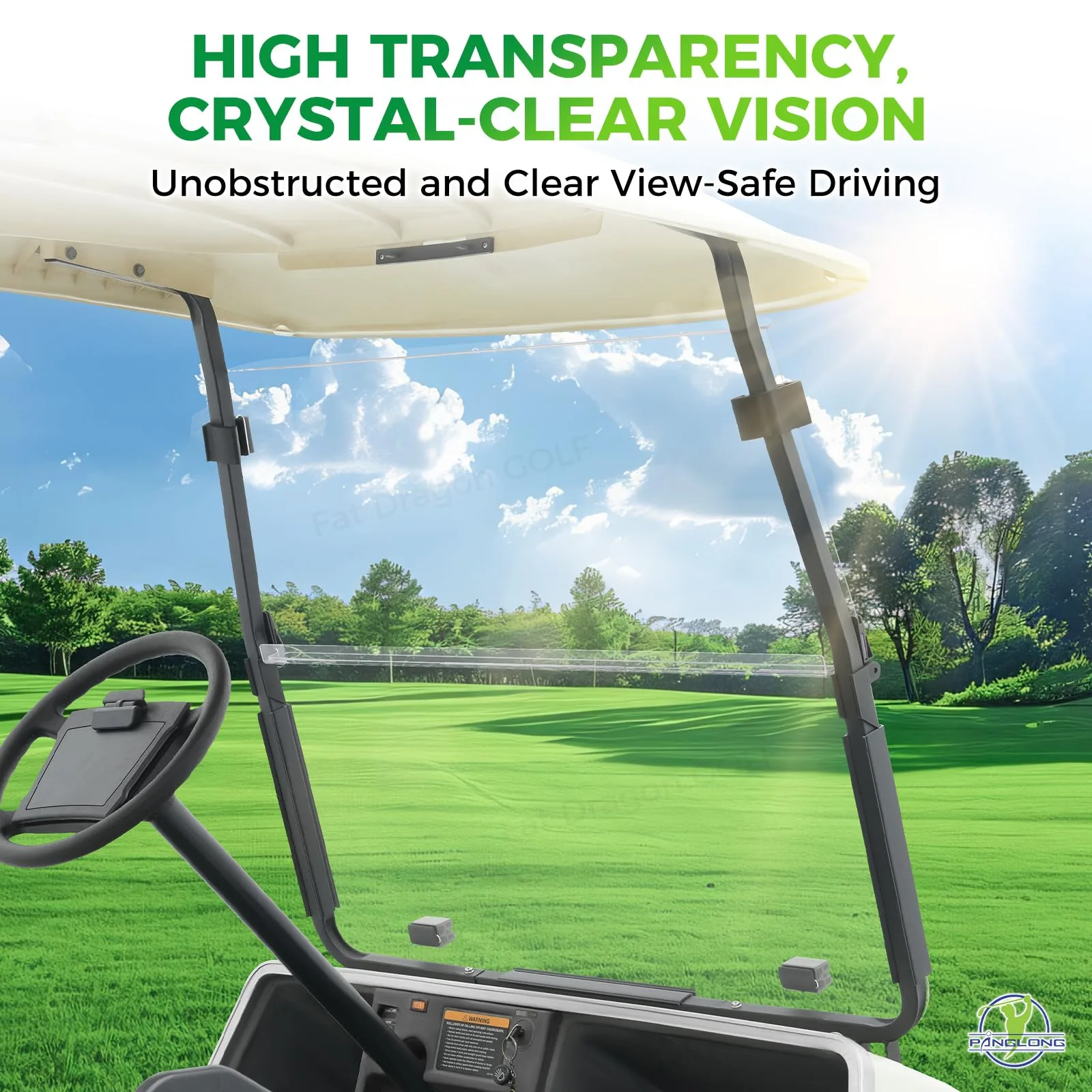 Panglong FDG-198 Windshield for Club Car DS image 2