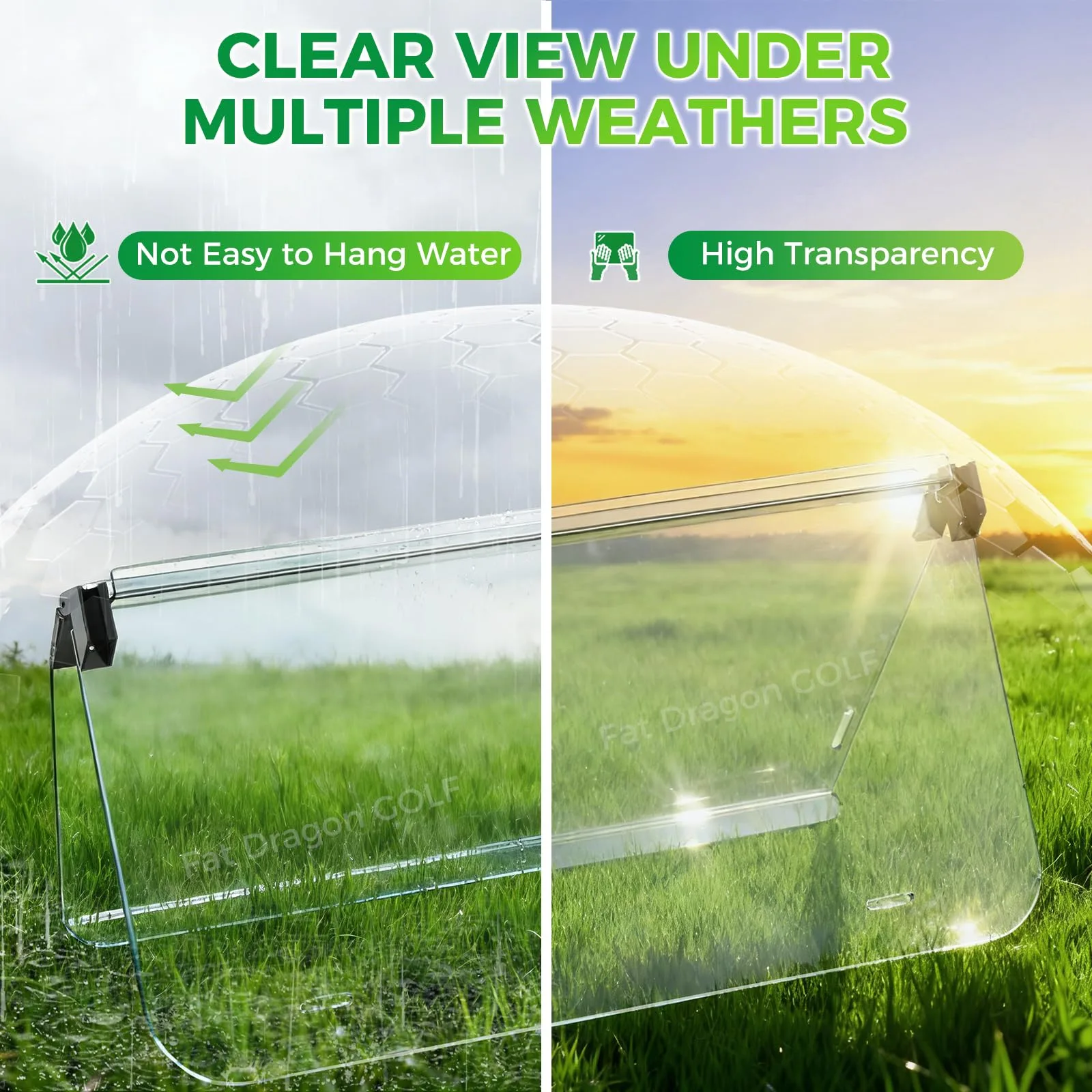 Panglong FDG-198 Windshield for Club Car DS image 3