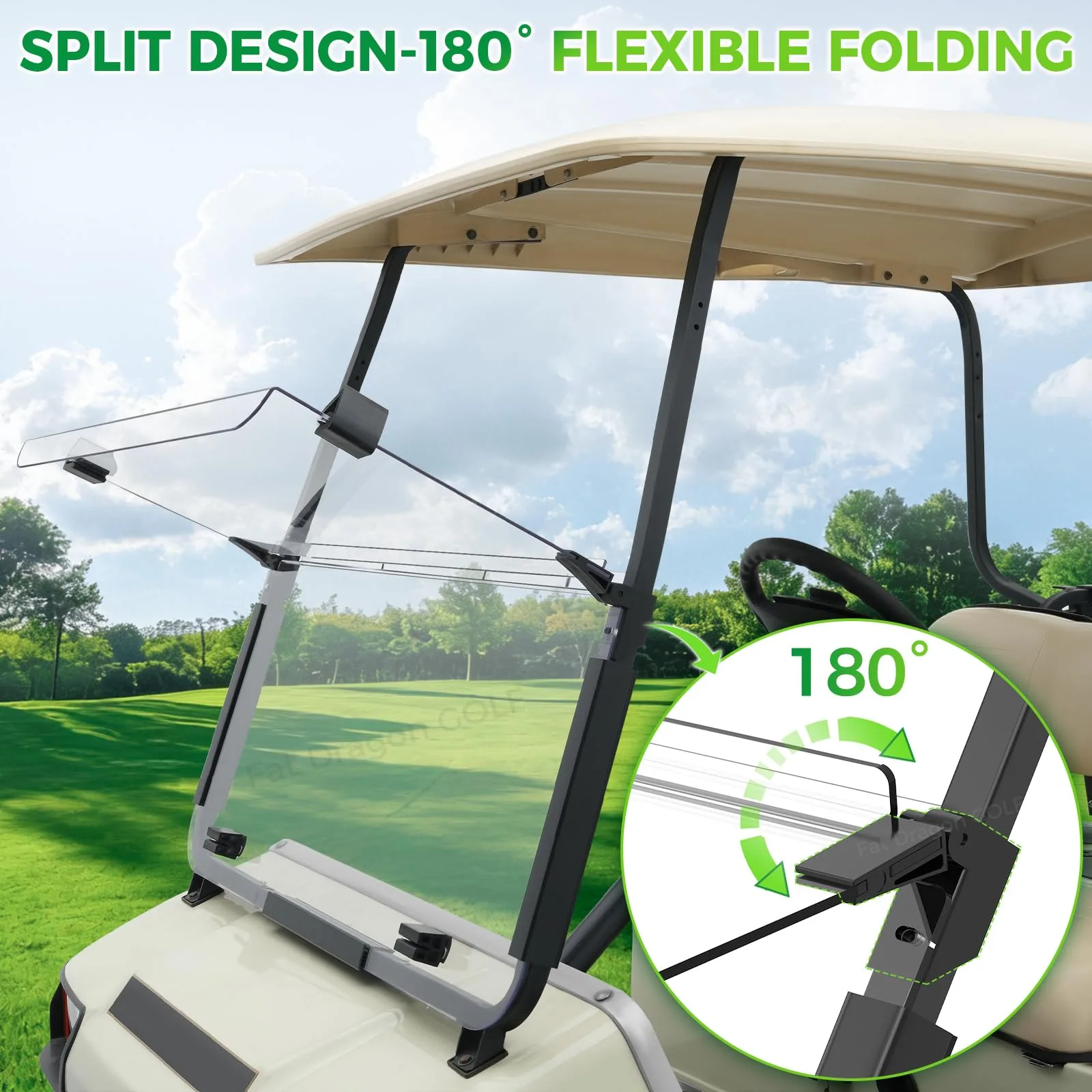 Panglong FDG-198 Windshield for Club Car DS image 4