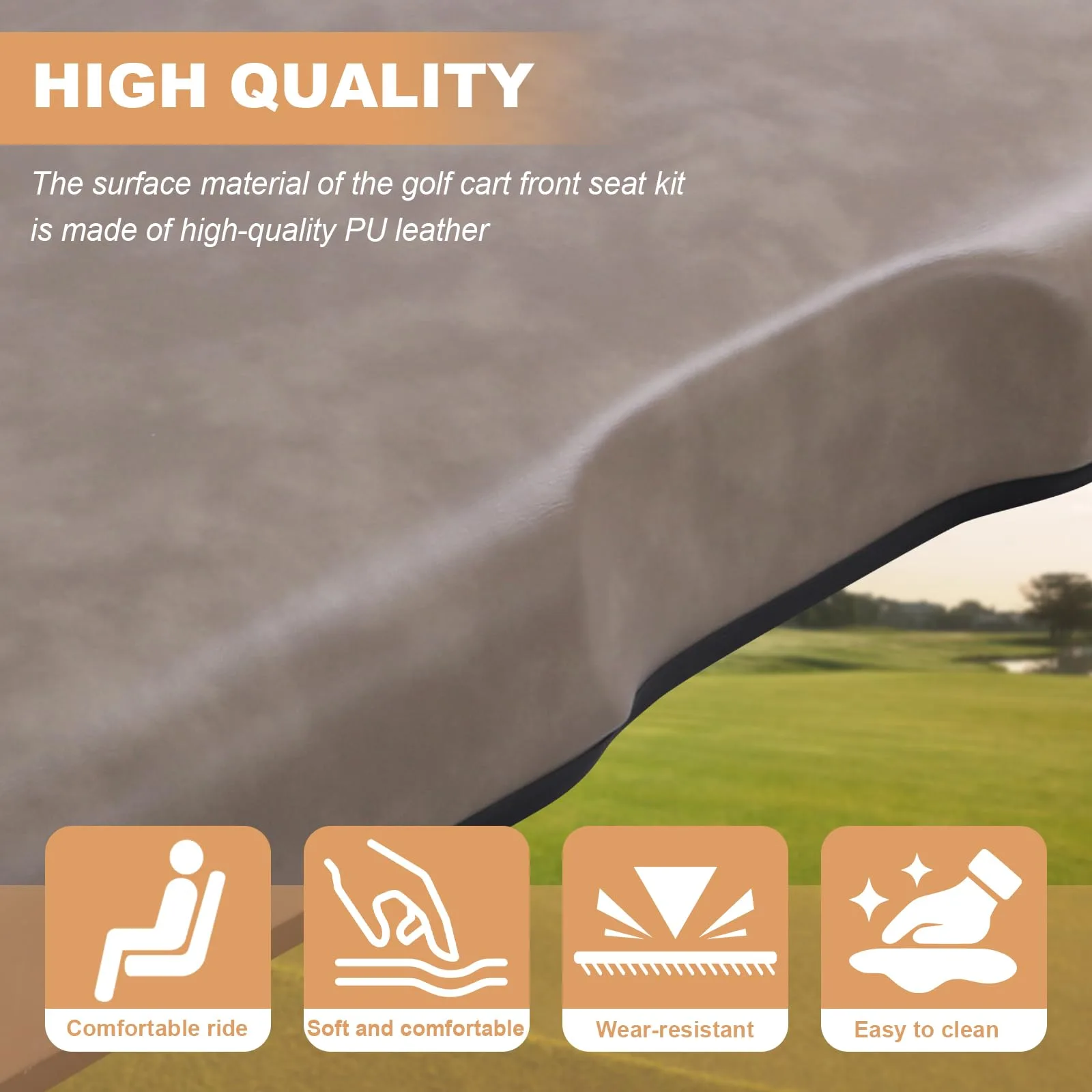 Generic Front Seat Cushion Set for EZGO RXV 2008+ image 4