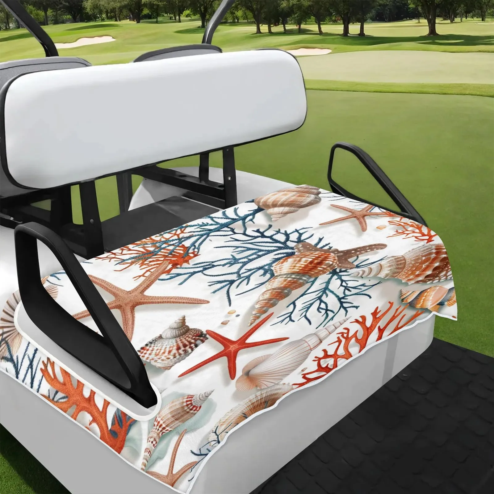 Tiveruda Golf Cart Seat Cover for Double Seats 51 x 31 in