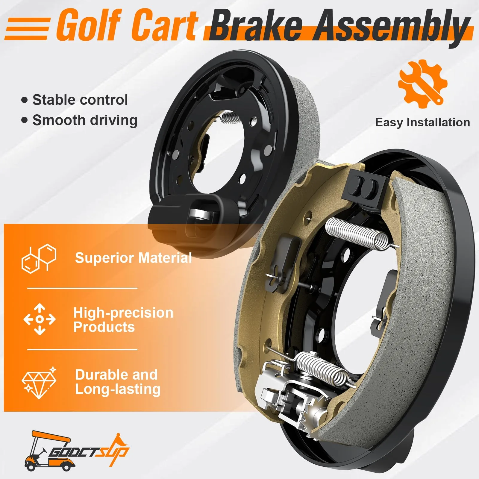 GODCTSUP Club Car Rear Brake Cluster Assembly Kit image 2